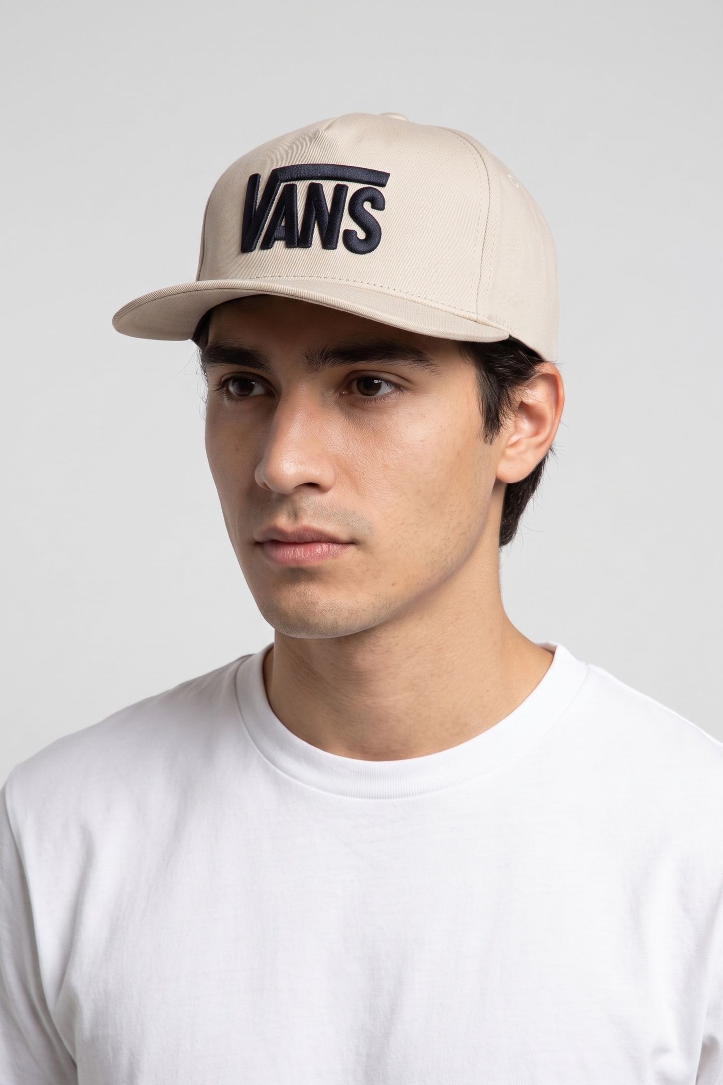 UNISEX STRETCH LOGO SNAPBACK BEIGE 1