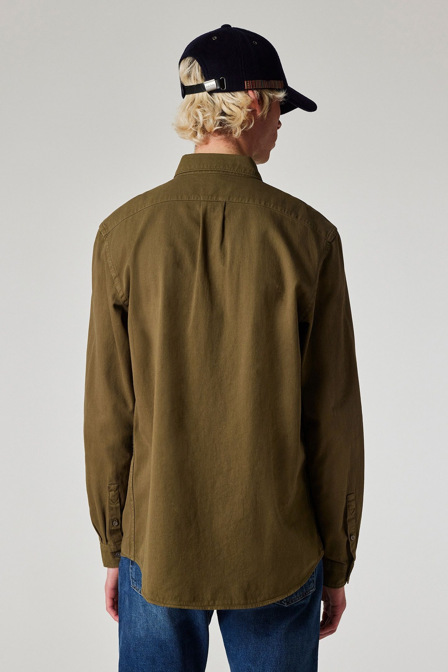 MENS LS REGULAR FIT BD SHIRT BS ZEB BROWN 2