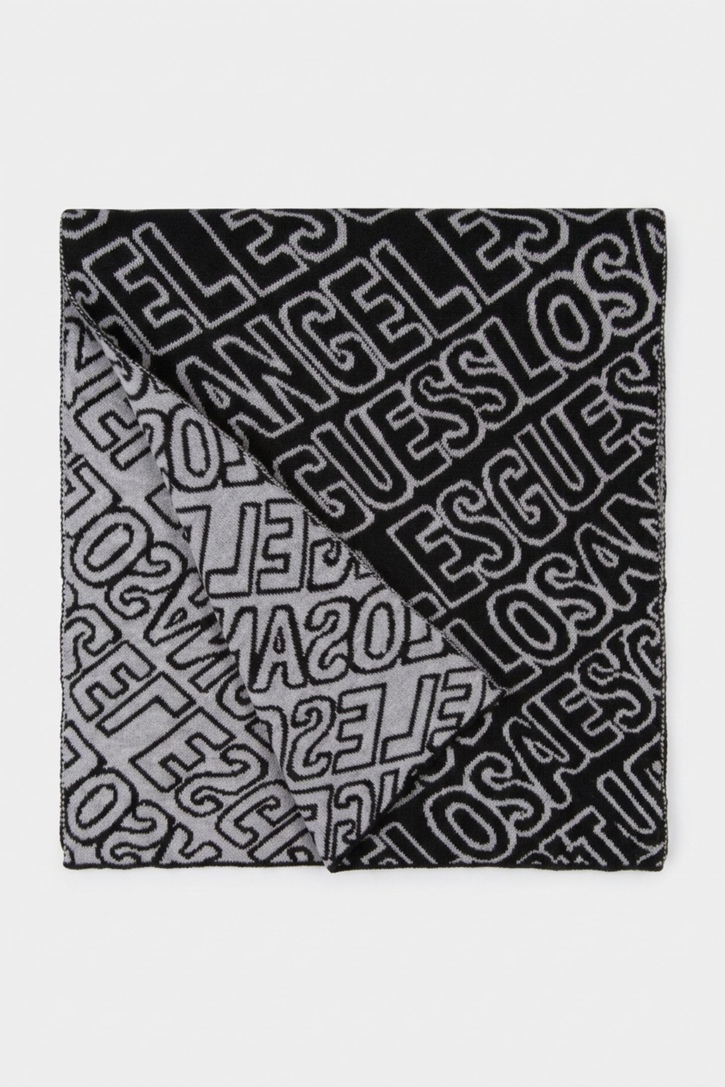 ALLOVER SCARF AO JACQ LA BLACK/GRE 1