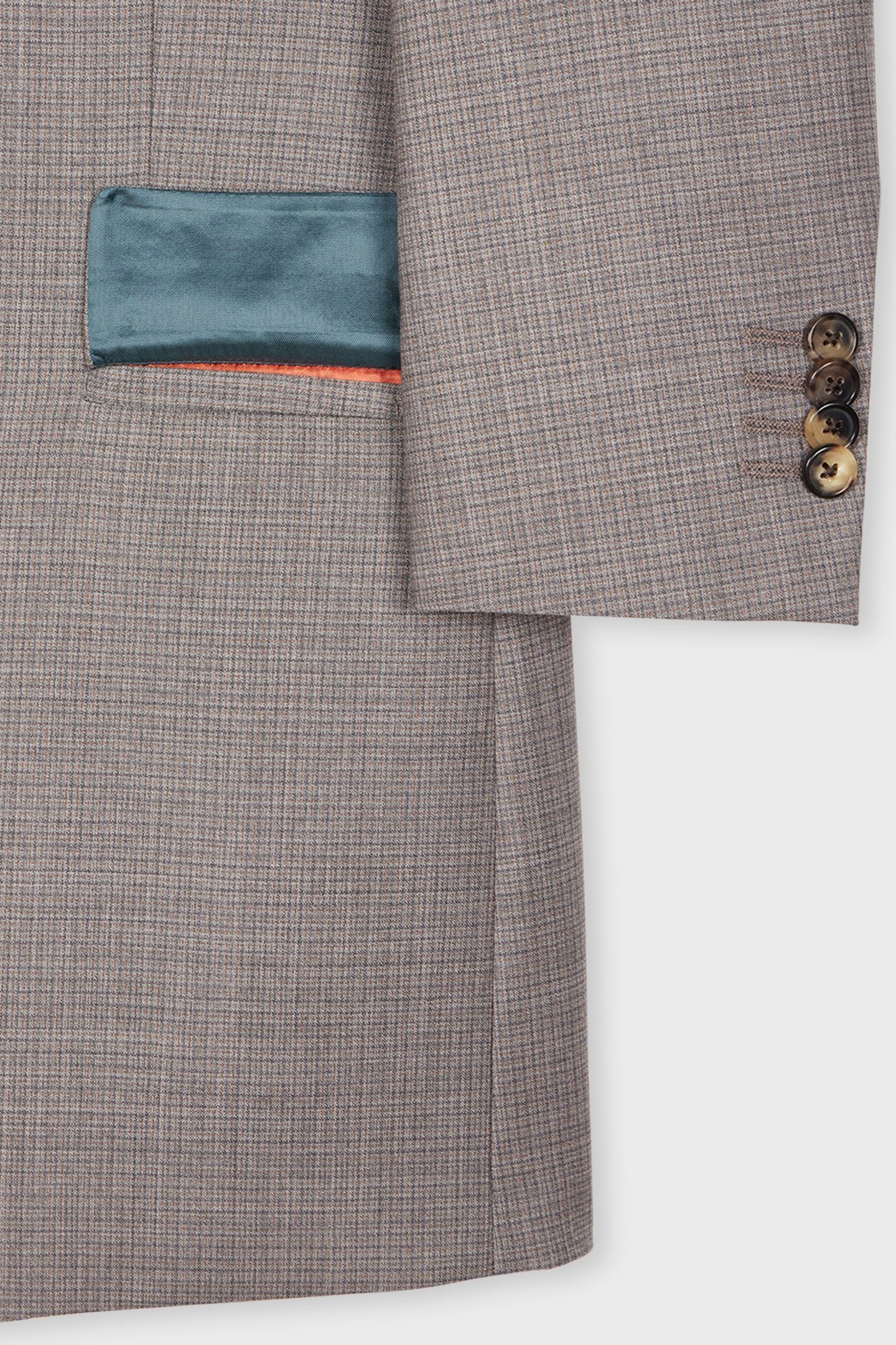 MENS SLIM FIT 2 BUTTON SUIT GREY MELANGE 4
