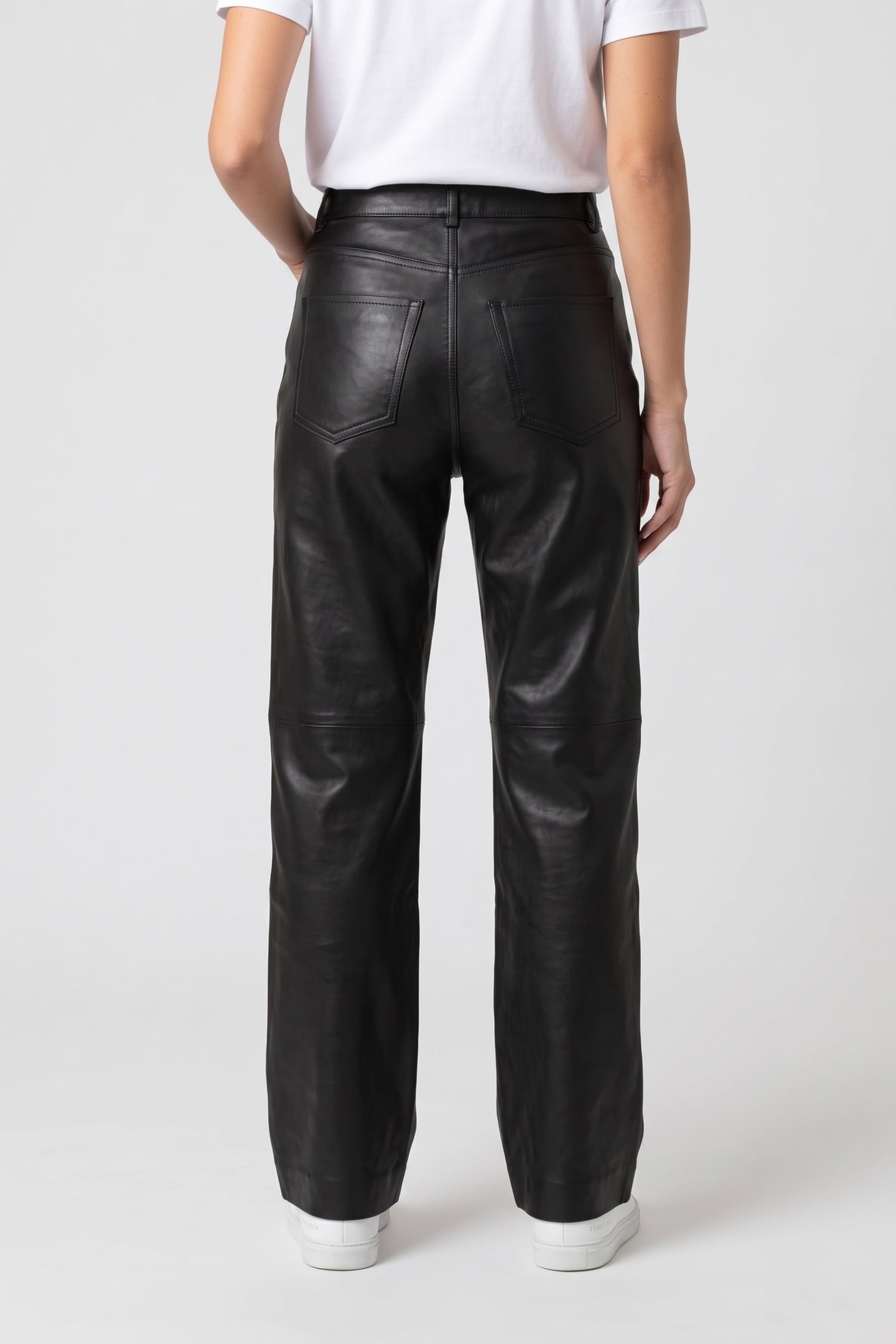 ES TOLEDO LEATHER TROUSERS BLACK 2