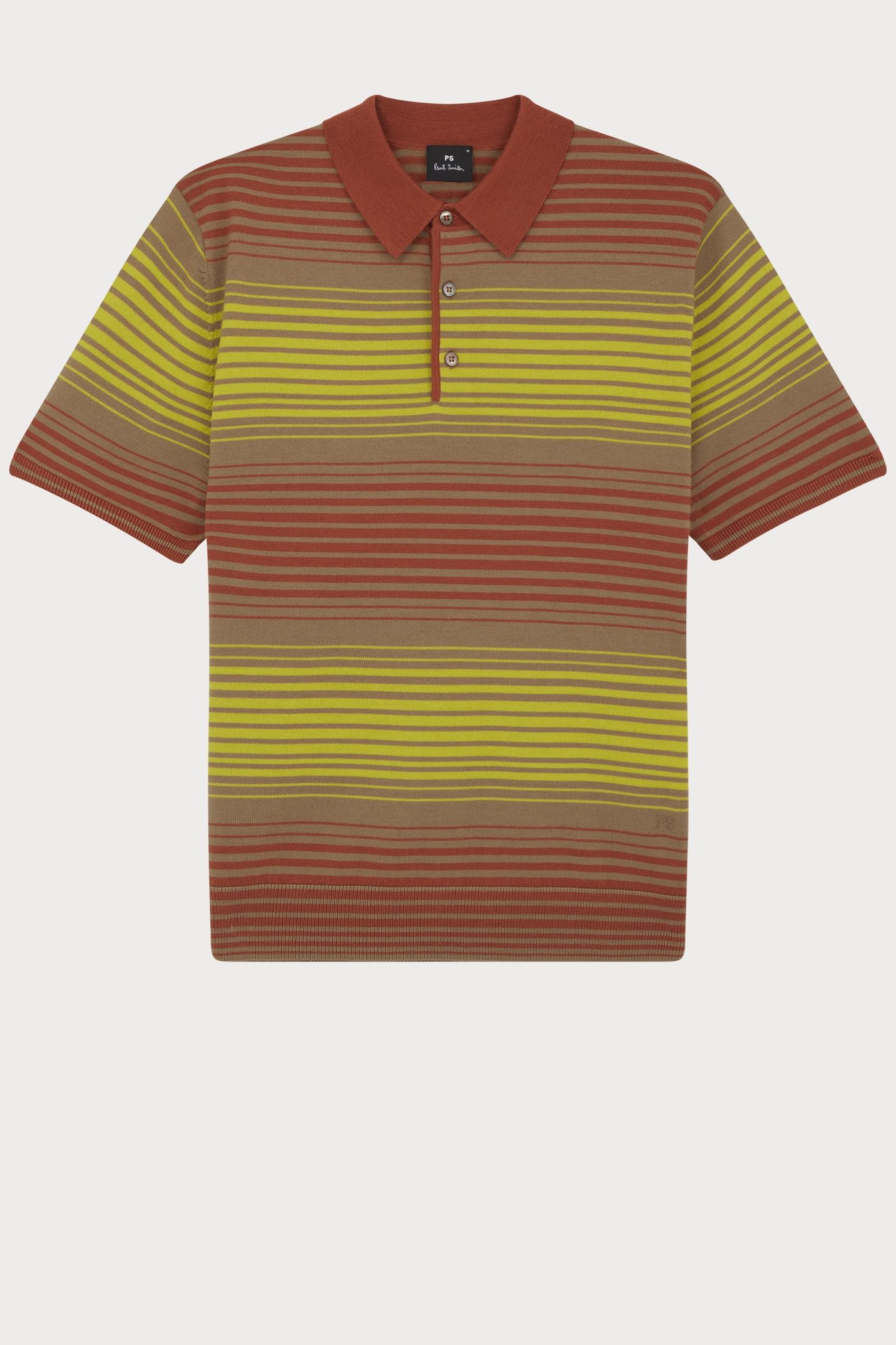 MENS SWEATER SS POLO SHIRT BRICK RED 6