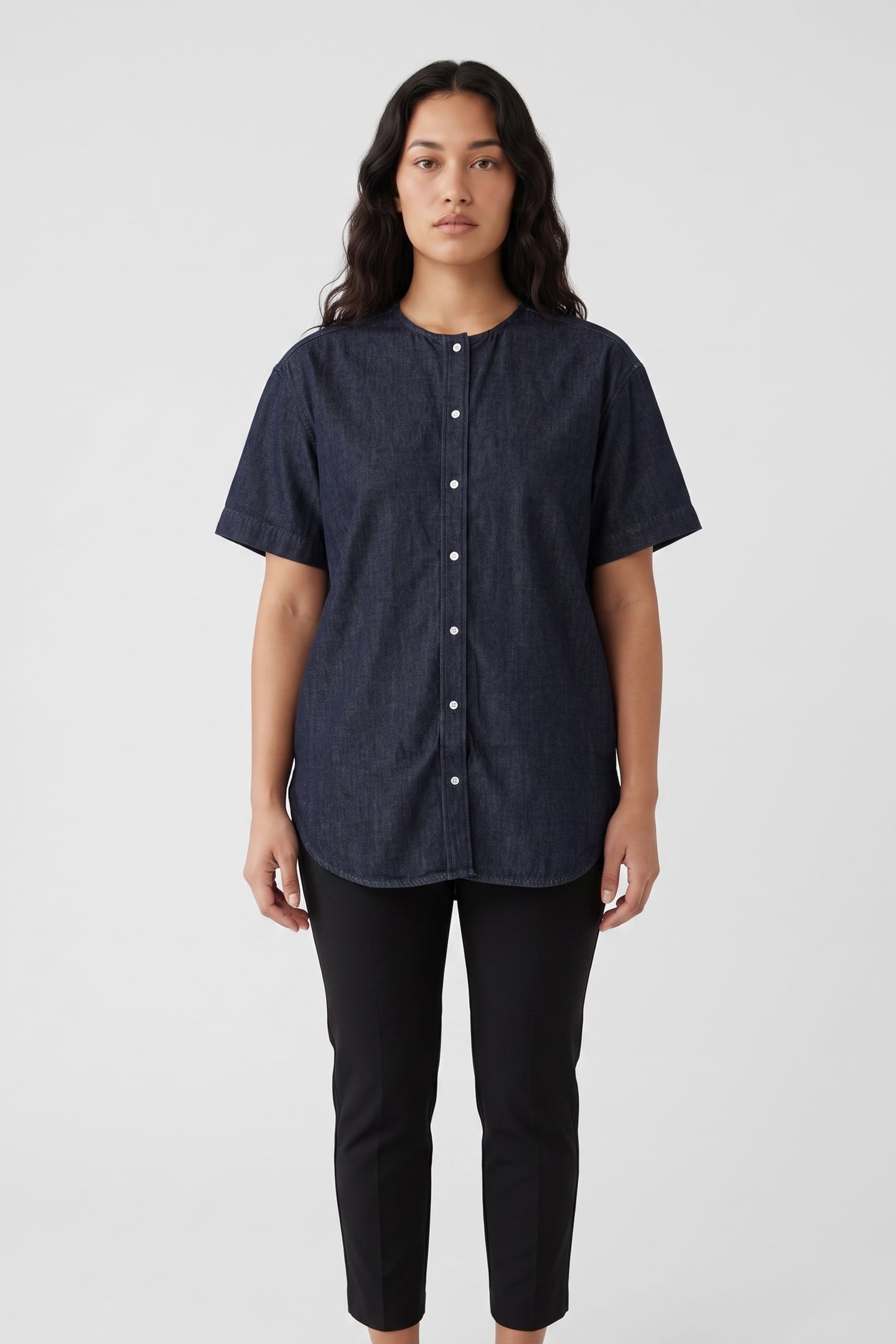 DEMI RAW DENIM SHIRT BLUE 1