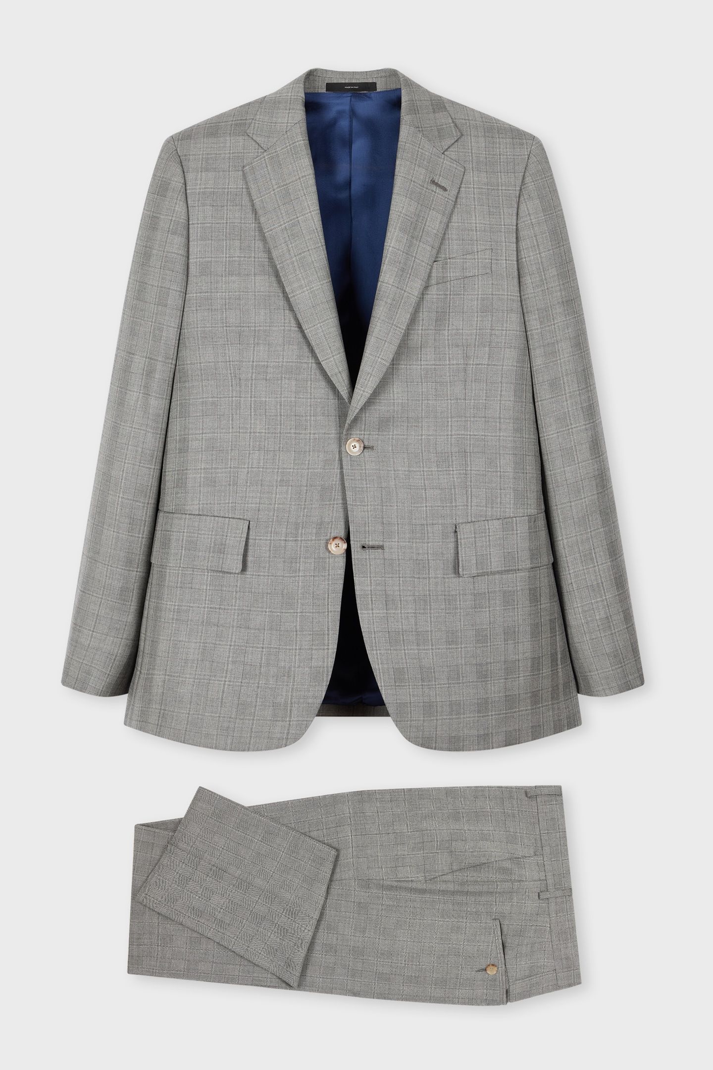 MENS TAILORED FIT 2 BUTTON SUIT GREY 4