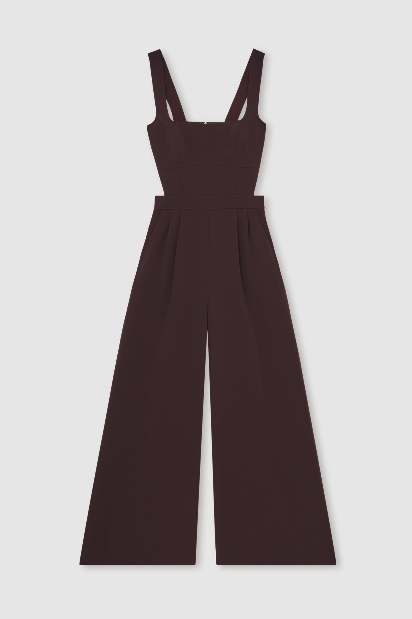 WIDE LEG OCCASION JUMPSUIT BURGUNDY 4