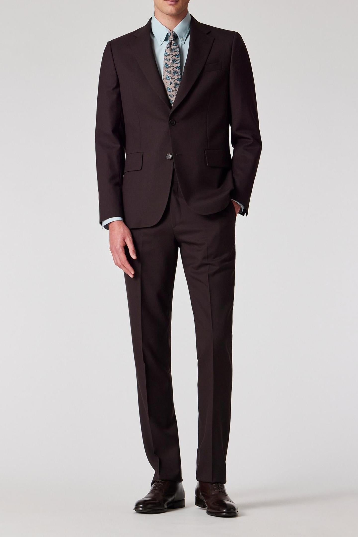 MEN TIE SML THISTLEBERRY MAUVE 3
