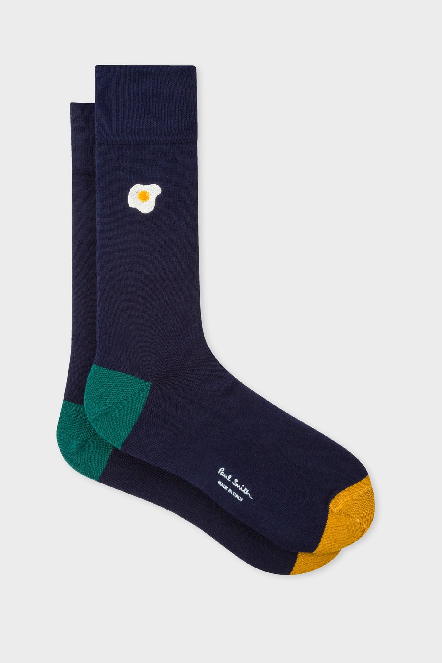 MEN SOCK EMB FOOD NAVY 2