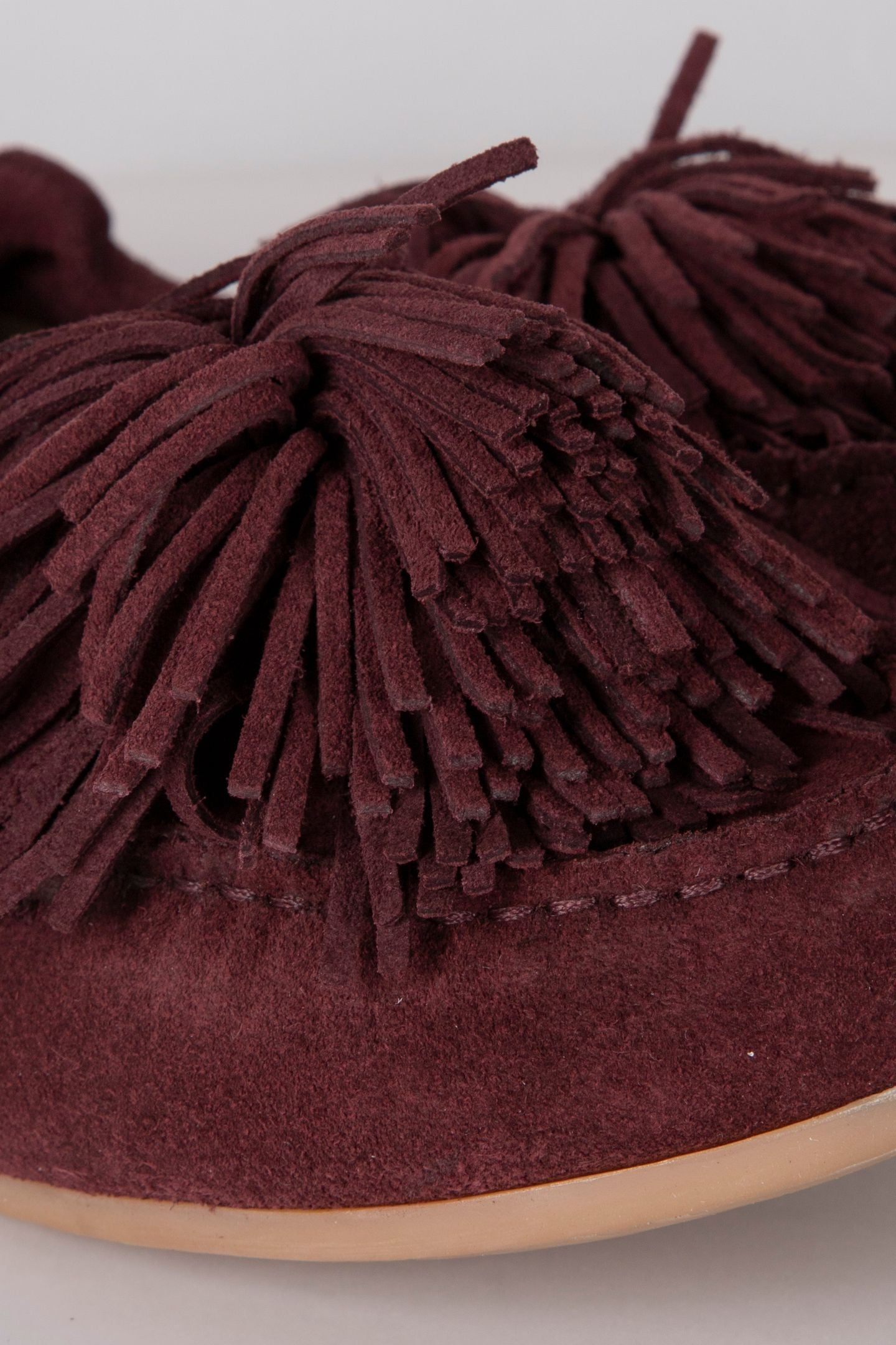 LACY POM POM LOAFER RED 3