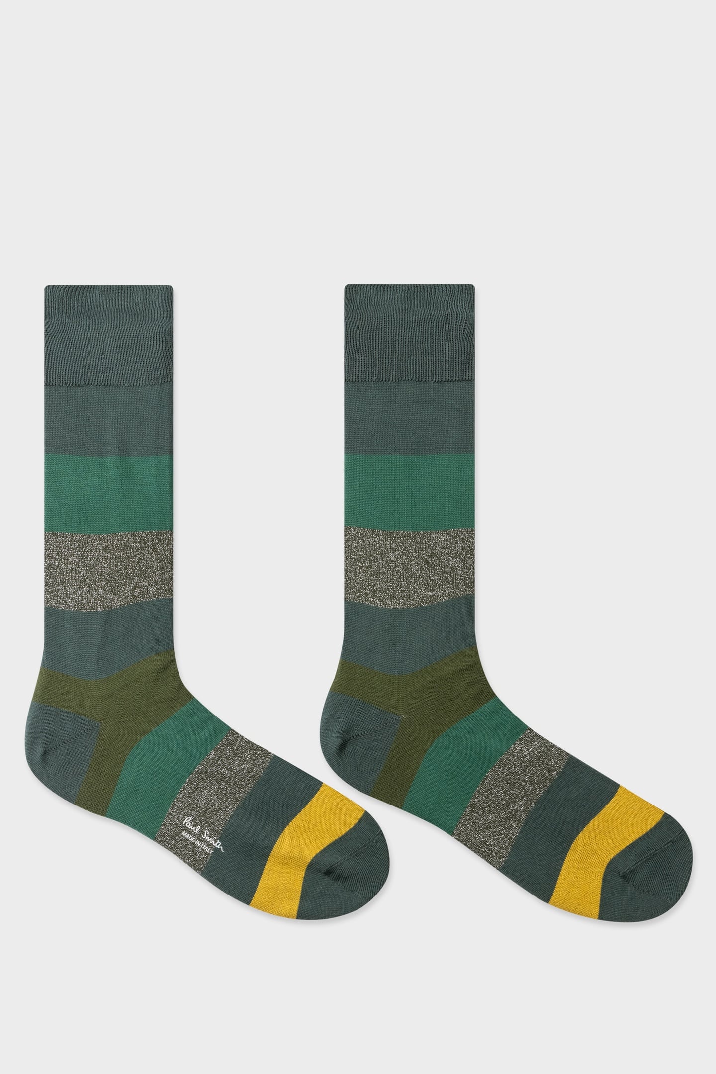 MEN SOCK STAR LIGHT BOTTLE GREEN 1