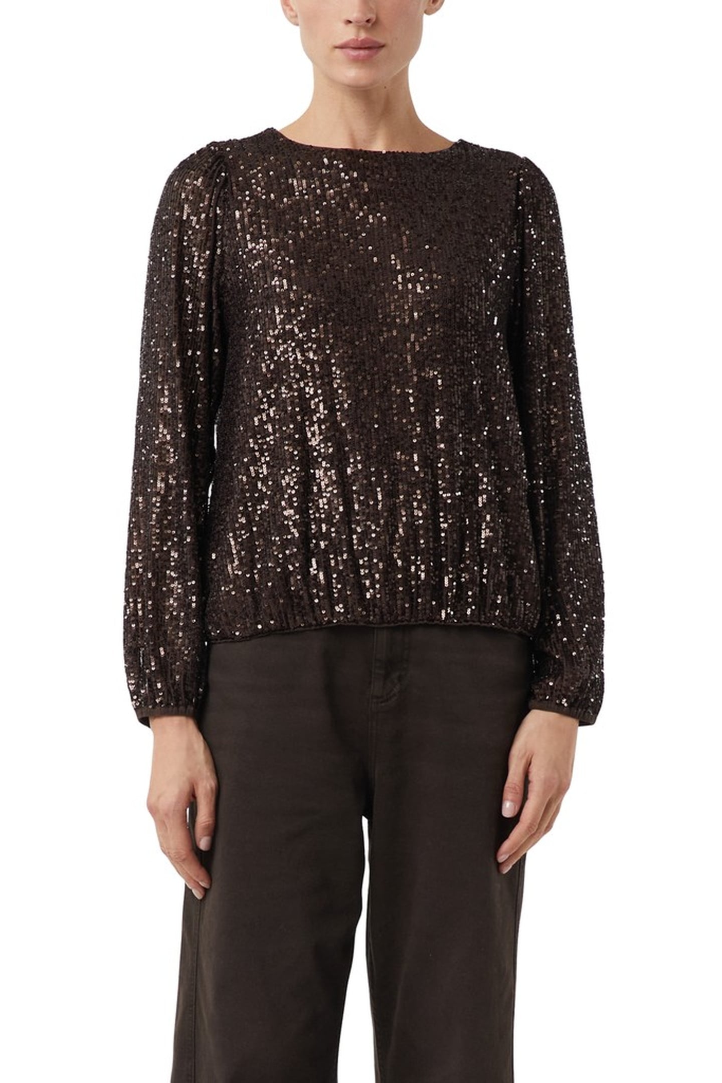 COMMA BLOUSES BROWN 1