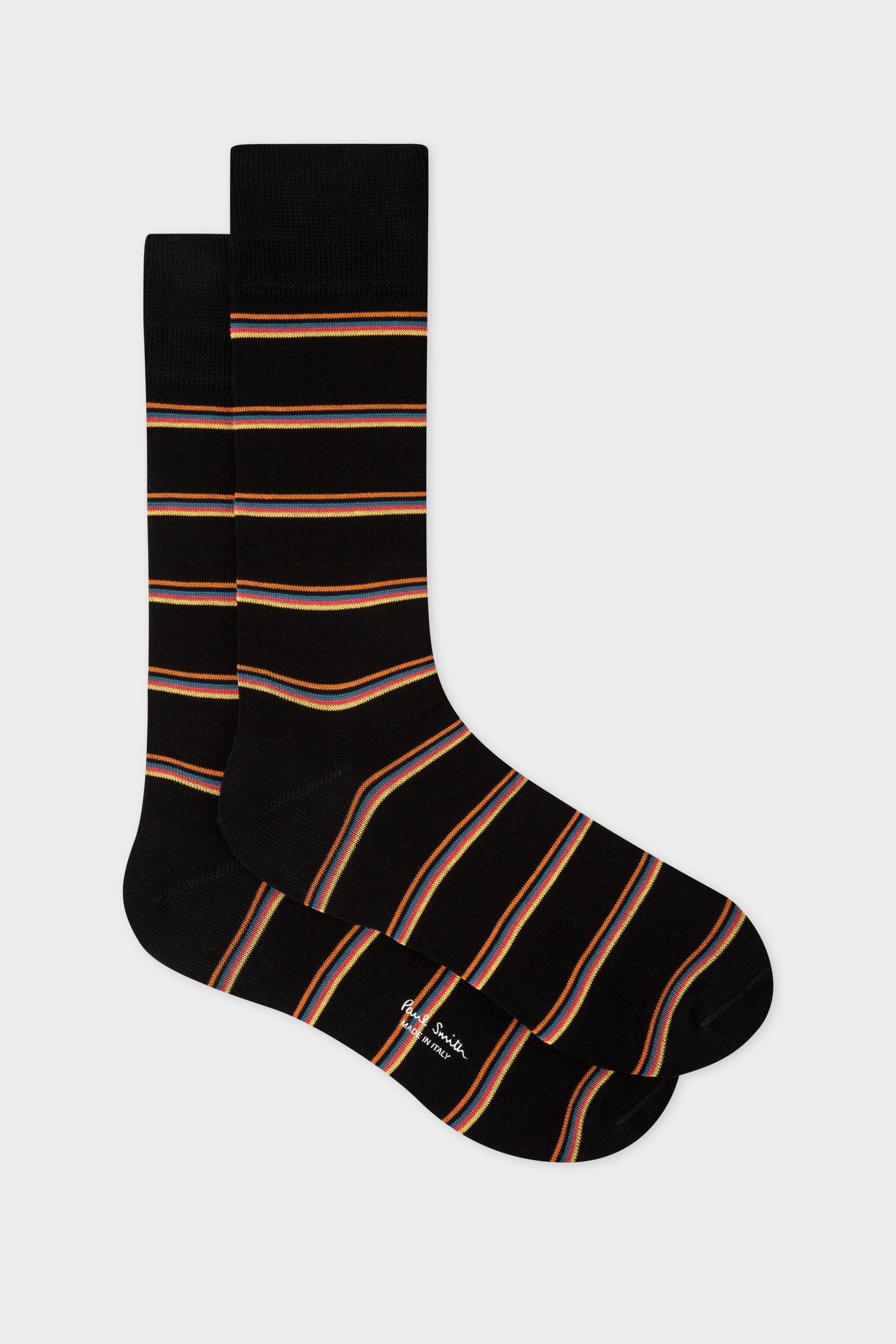 MEN SOCK WALTER STRIPE BLACK 2