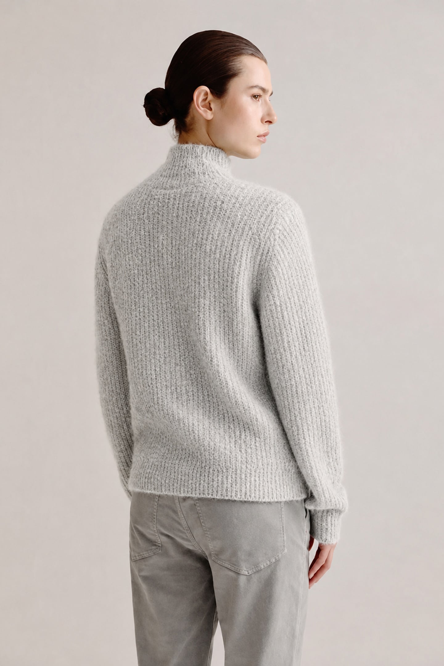 AURORA SWEATER LIGHT GREY MELANGE 3