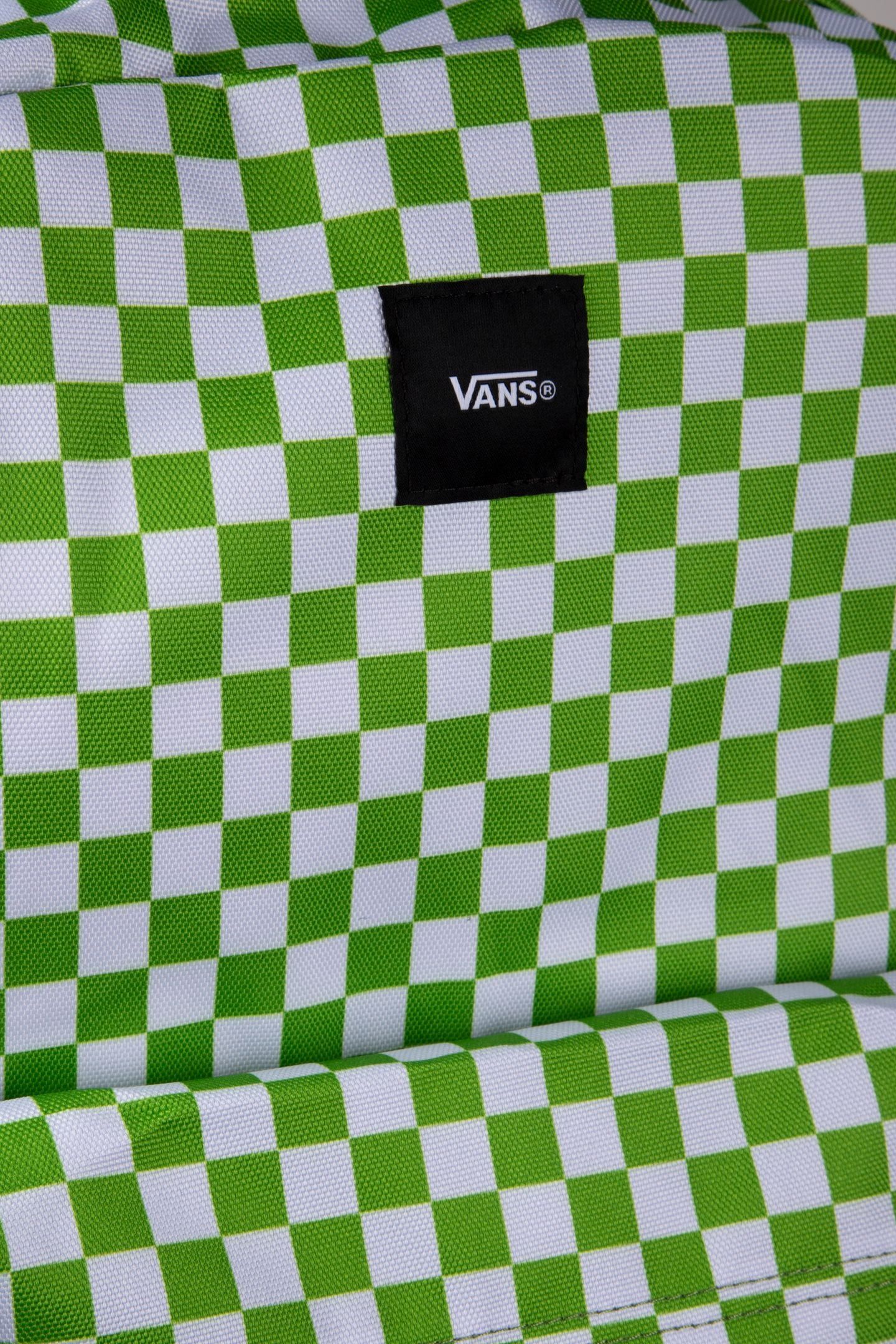 UNISEX OLD SKOOL CHECK BACKPACK GREEN 4