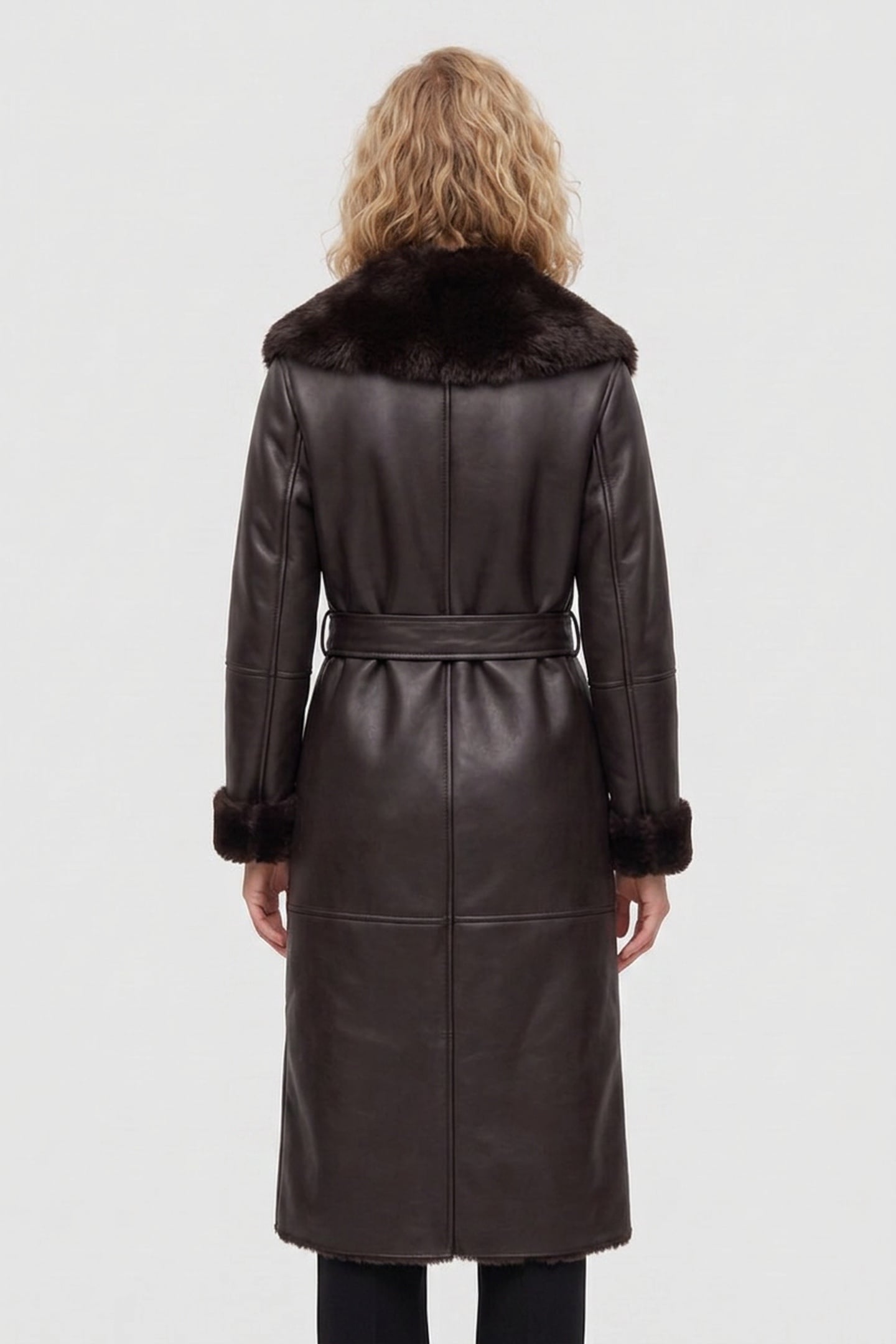 ZOEY FAUX LEATHER CO CHOCOLATE BROWNIE 2
