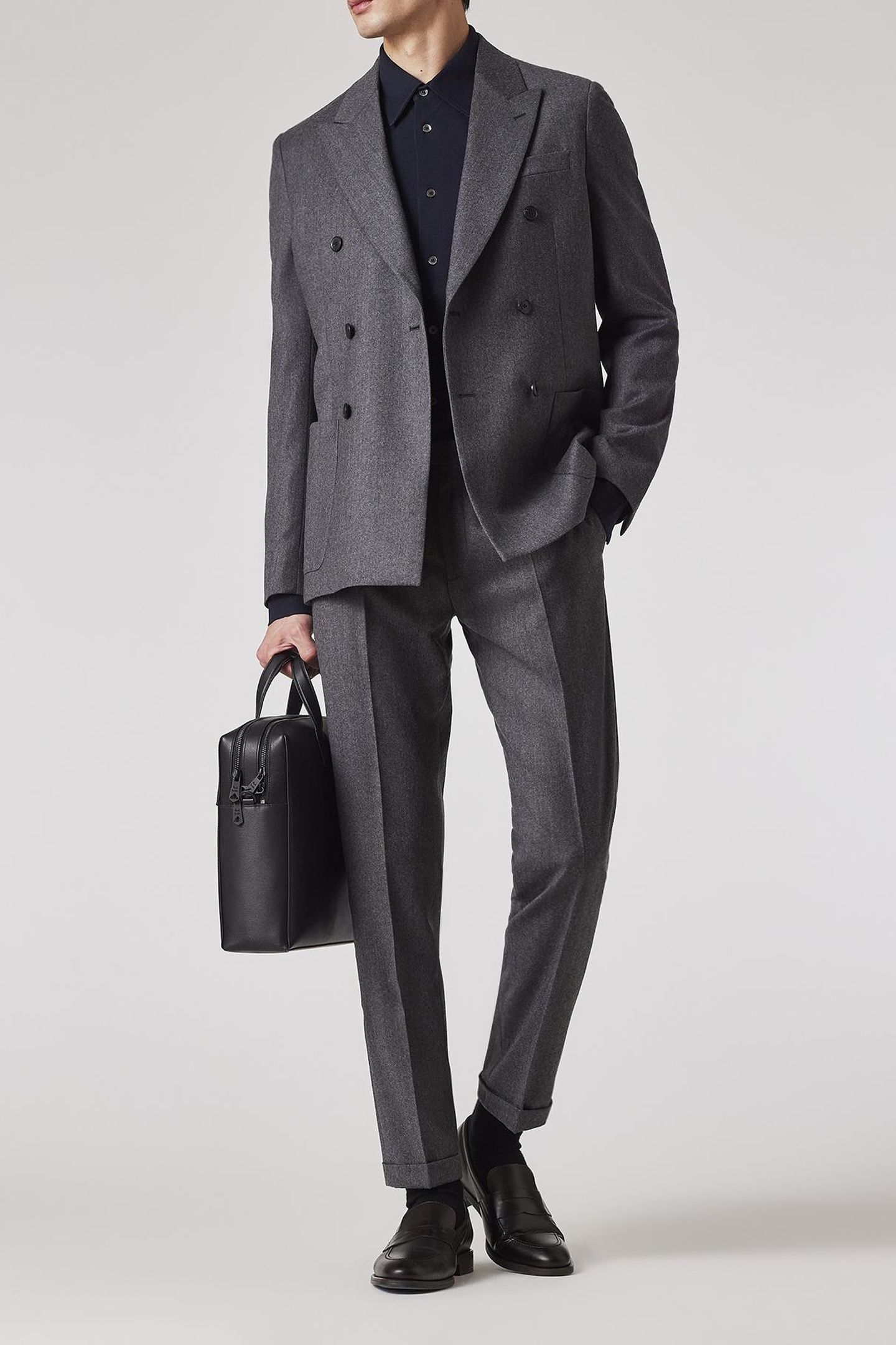 MENS DB JACKET GREY MELANGE 4