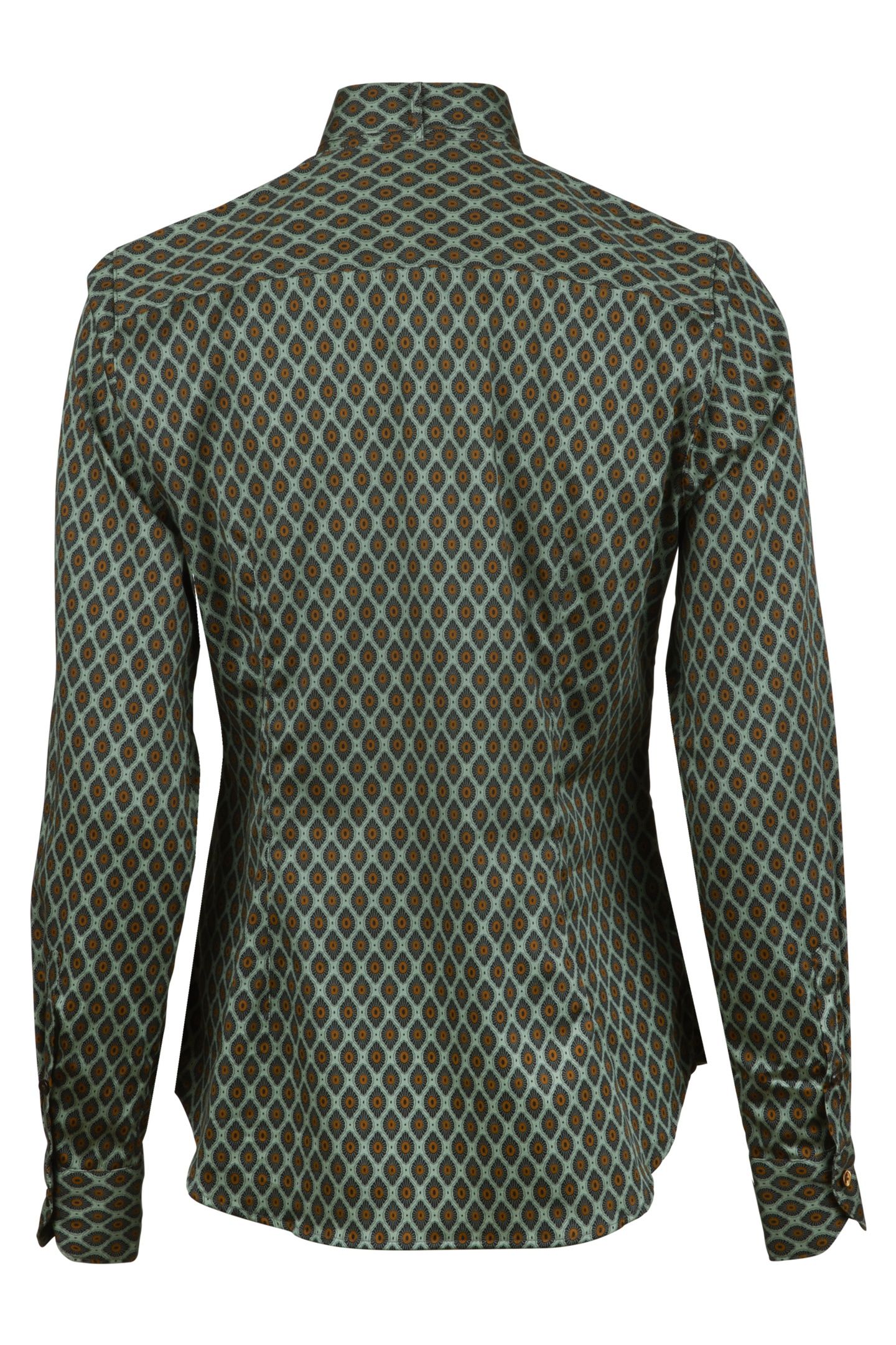 DILBA BLOUSE GREEN PATTERN 2