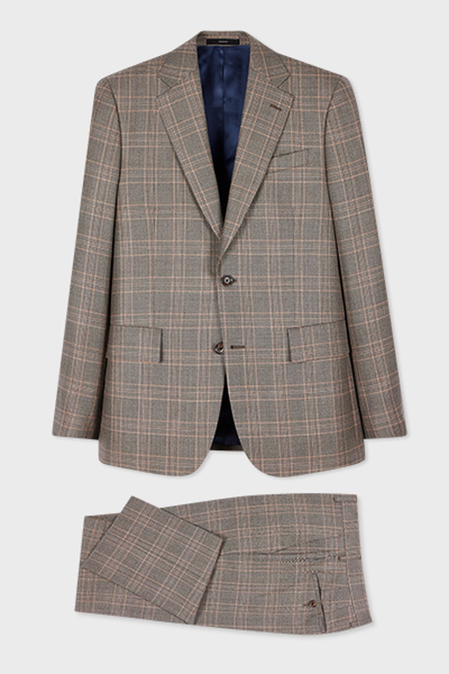 MENS TAILORED FIT 2 BUTTON SUIT CAMEL 5