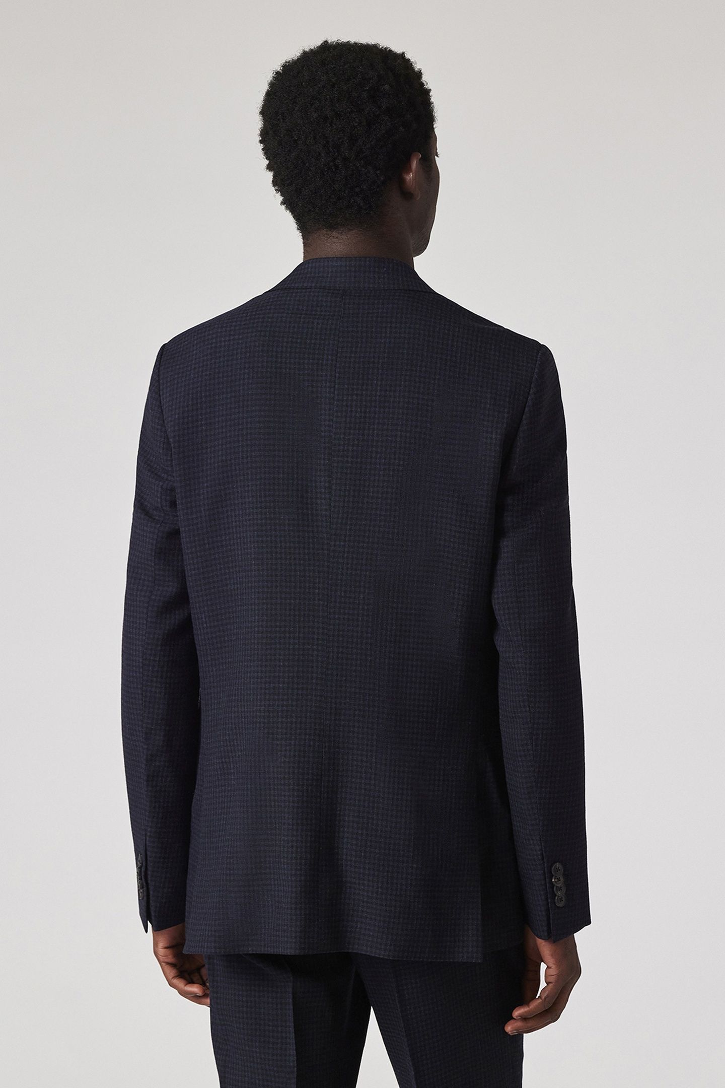 MENS TAILORED FIT 2 BUTTON JACKET VERY DARK NAVY 4