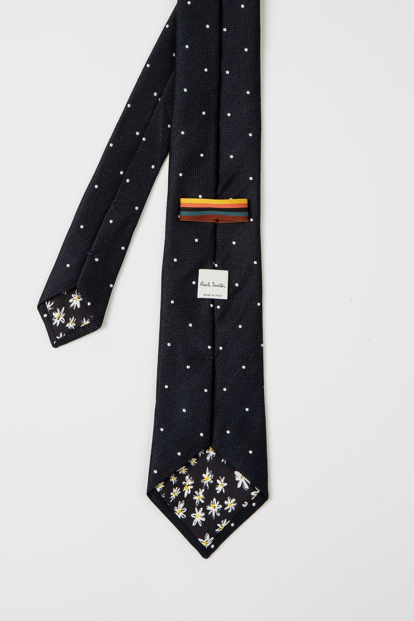 MEN TIE MINI SPOT BLACK 4