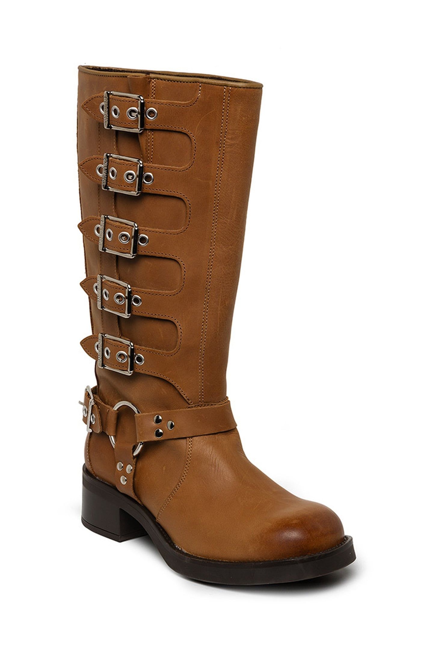 BATTLE BOOTS BLACK LEATHER 3