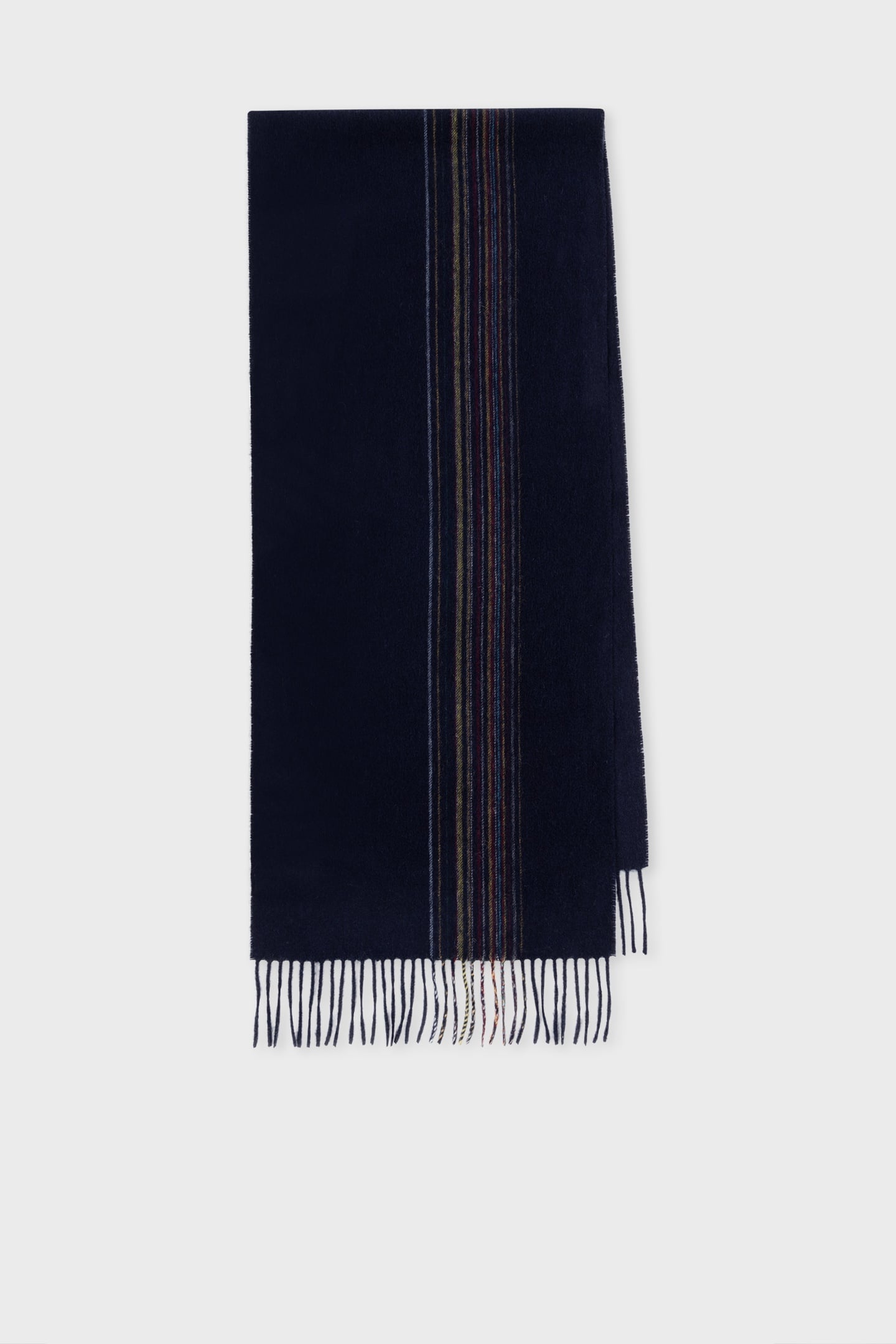 MEN SCARF OFFSET SIGNATR NAVY 4