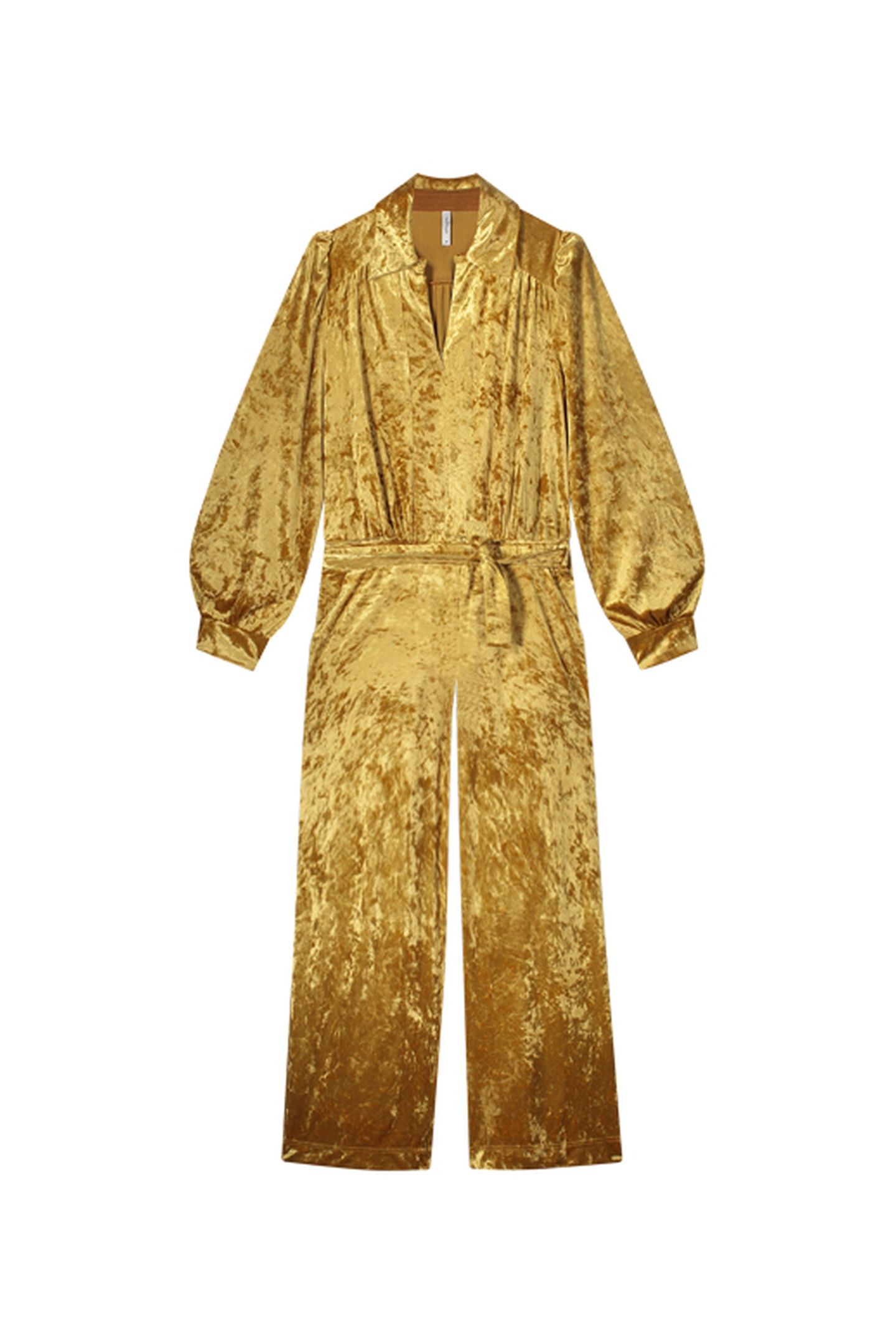 JUMPSUIT VELOURS DE PANNE CAMEL BROWN 3