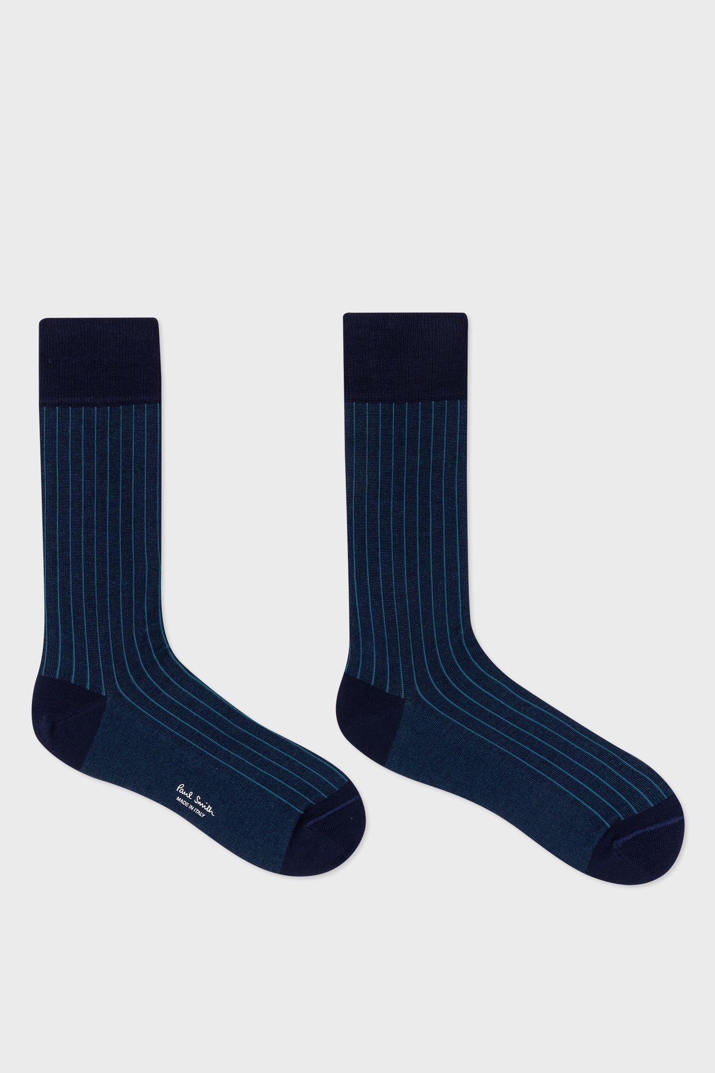 MEN SOCK SHADOW RIB NAVY 1