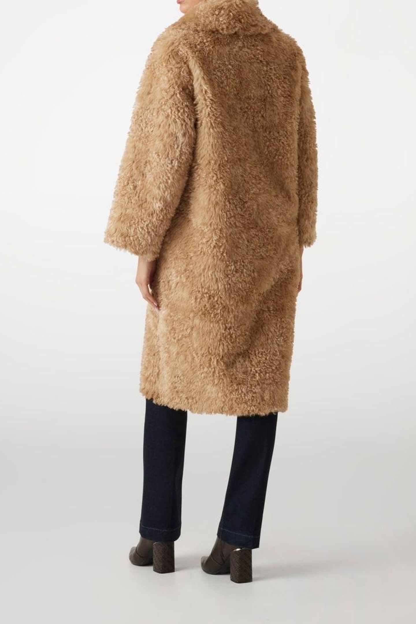 MARGOT LONG FAUX FUR DESERT MUD MULTI 4