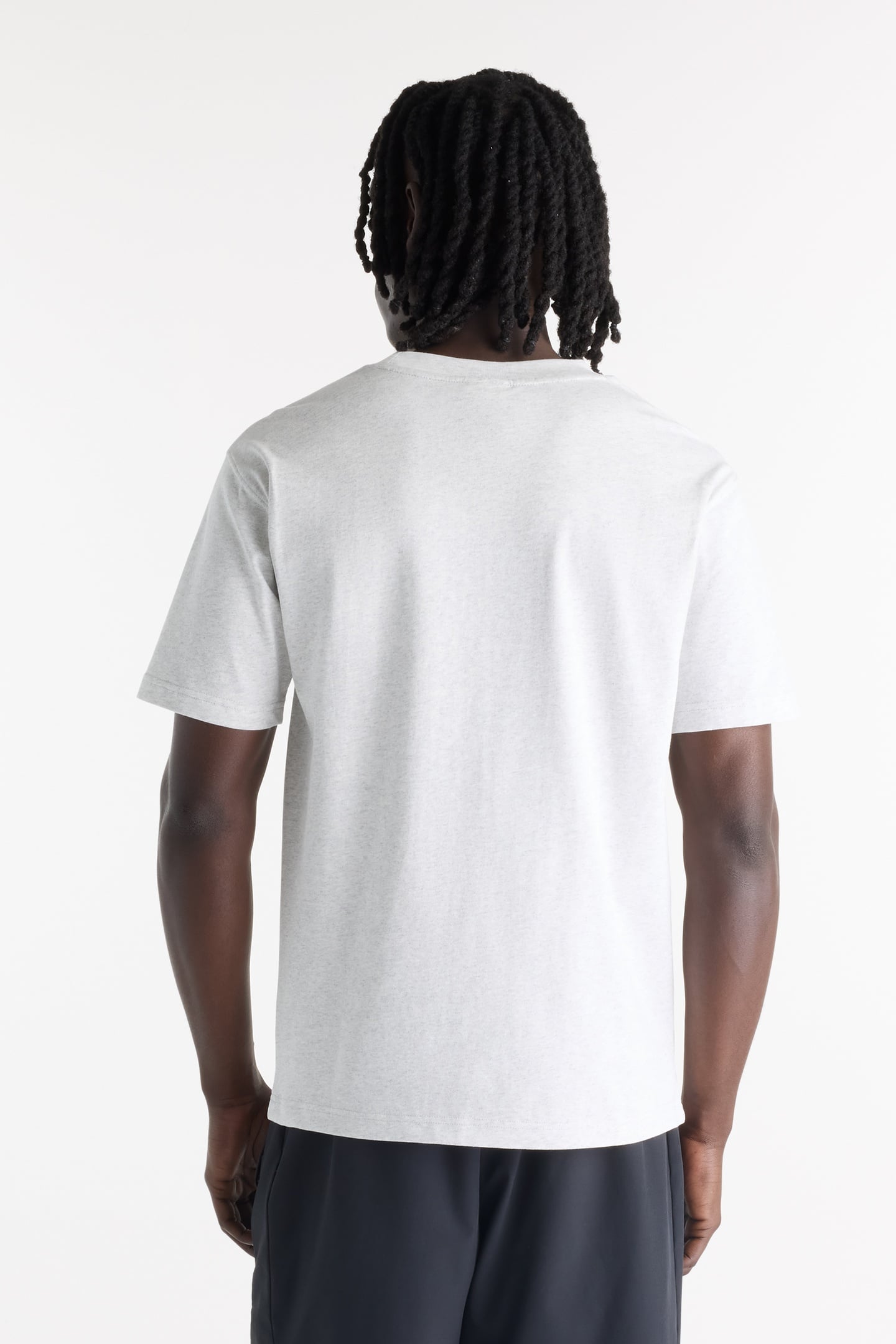 ATHLETICS PREMIUM RELAXED CHEST LOGO T-SHIRT ASH HEATHER 2