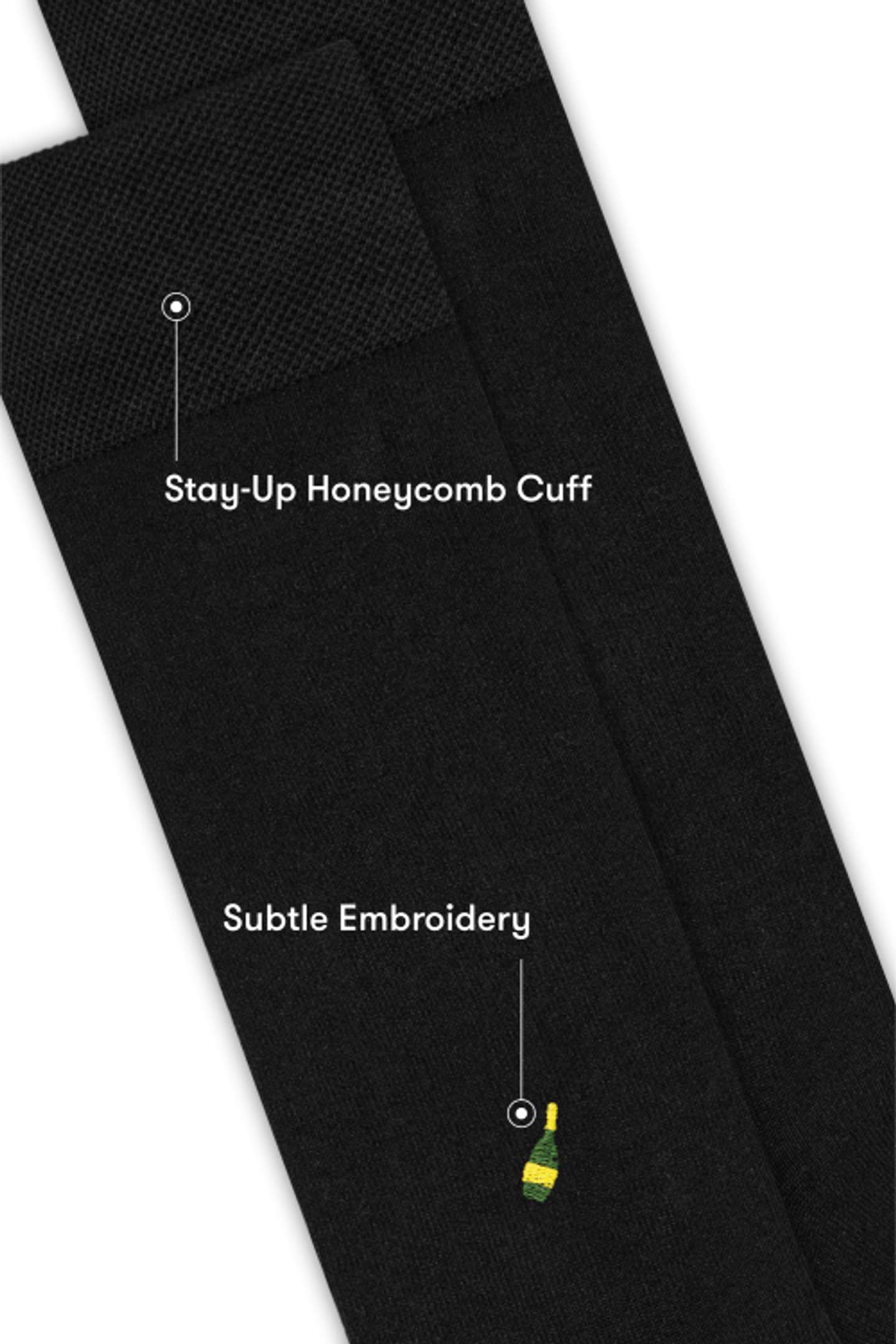 A-DAM 3-PACK DRESS SOCKS BLACK CHAMPAGNE BLACK 4