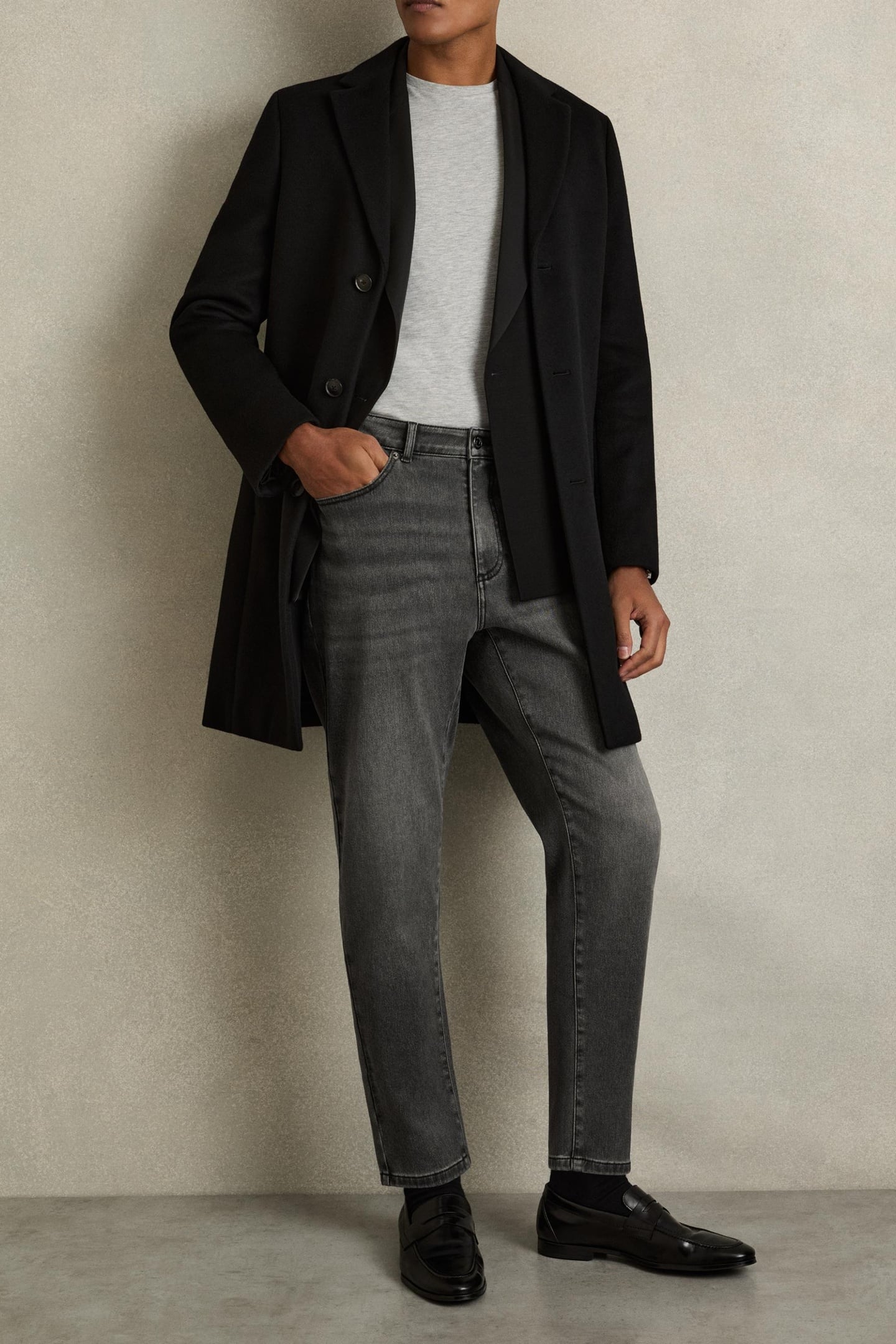CROPPED RELAXED FIT JEAN WASHED BLACK 2