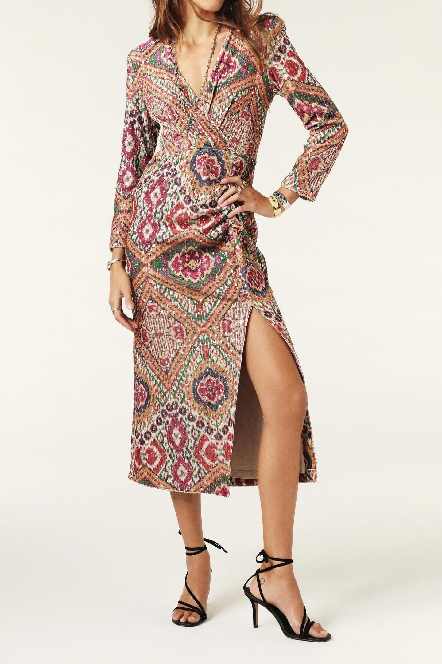MID-LENGTH DRESS OCRE 3