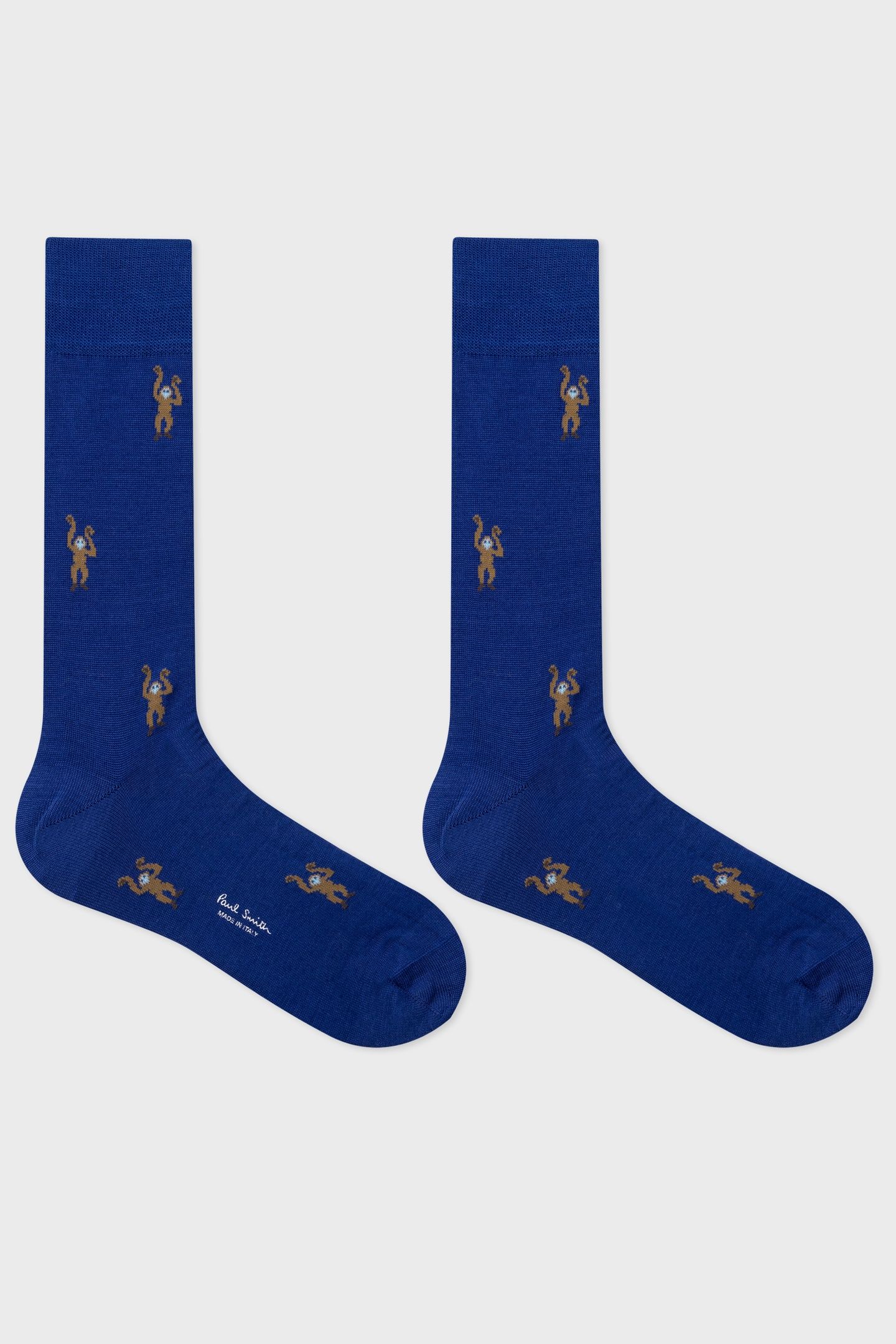 MEN SOCK MONKEY COBALT BLUE 2