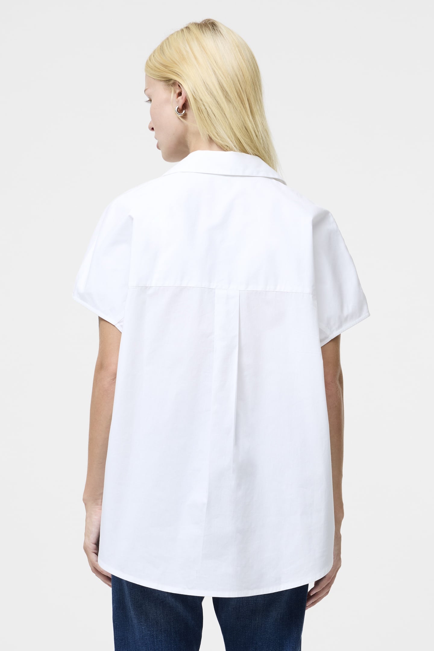 CAMBRIA COTTON HALF LACE SHIRT LINEN WHITE LINEN WHITE 2