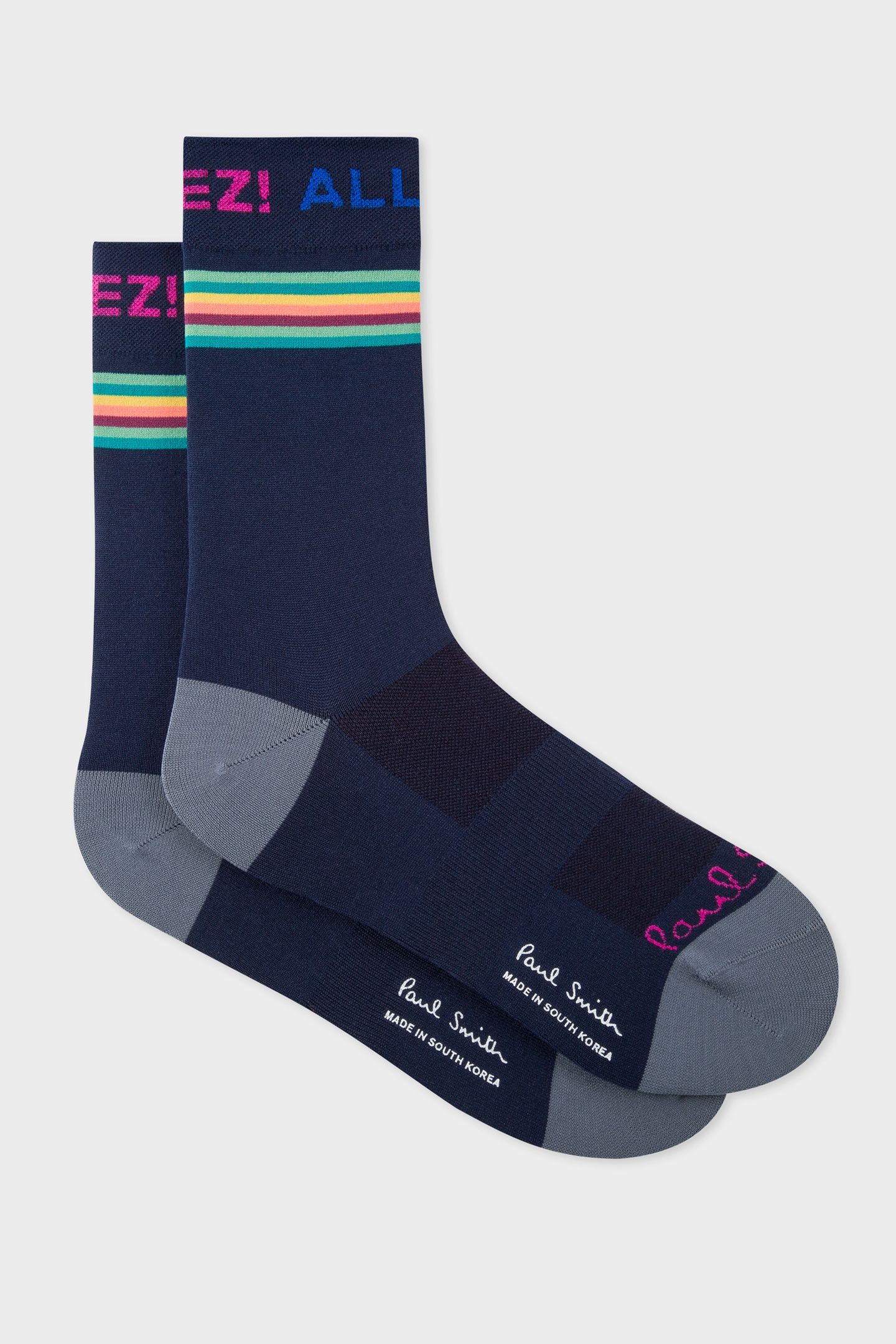 MEN CYCLE SOCK CALF ALLEZ NAVY 3
