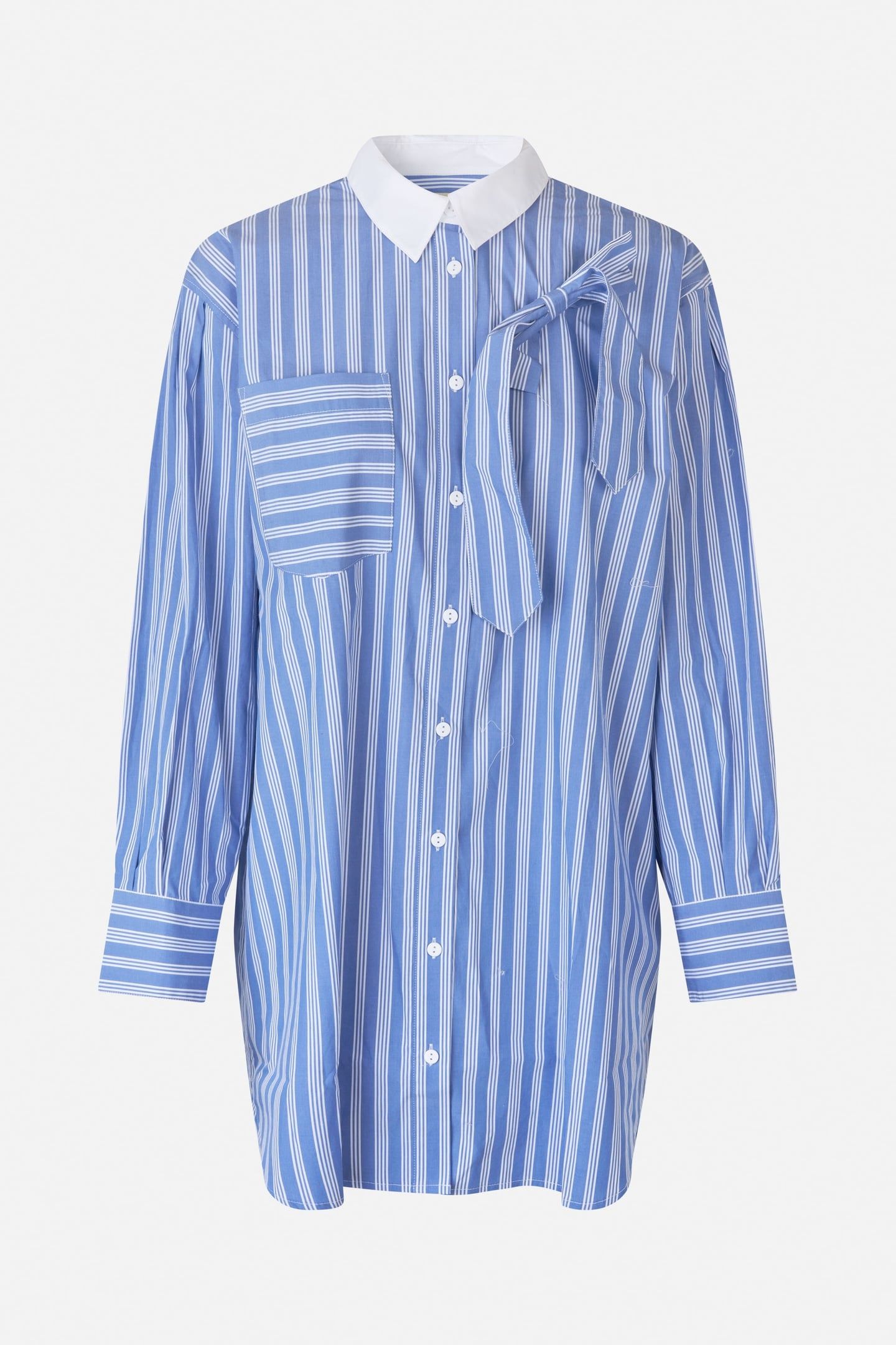 ANCIA DRESS WEDGE BLUE STRIPE 3