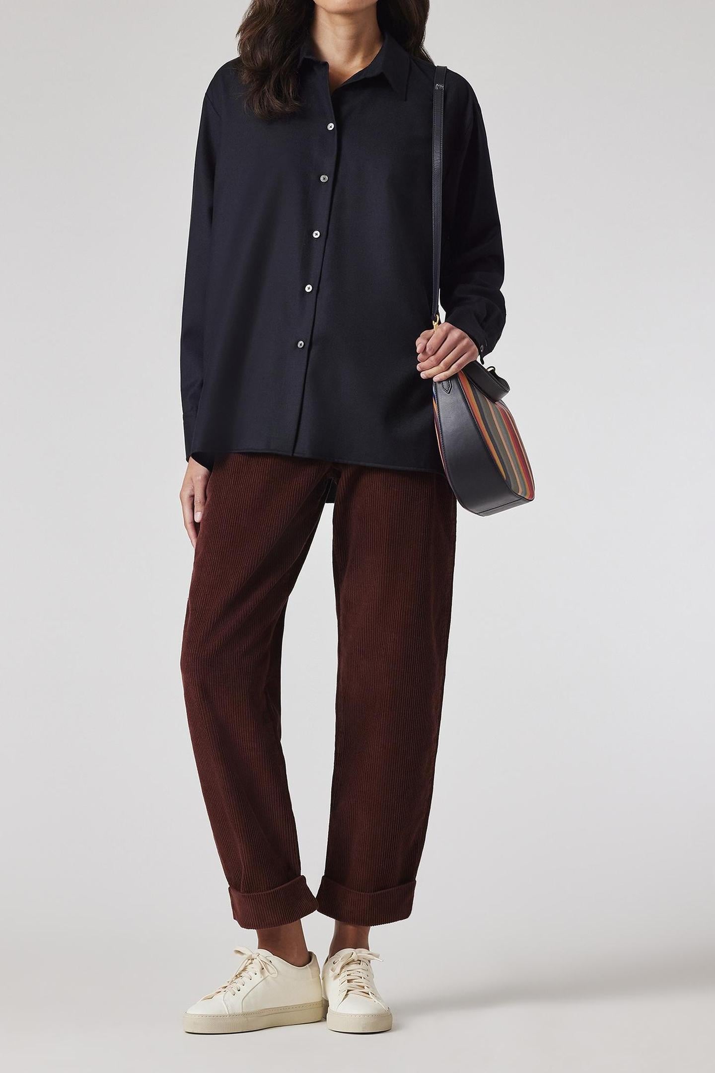 WOMENS TROUSER DARK BROWN 2