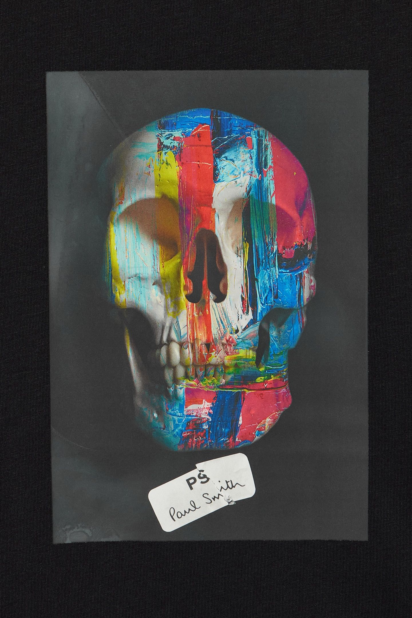 MENS REG FIT T SHIRT SKULL BLACK 3