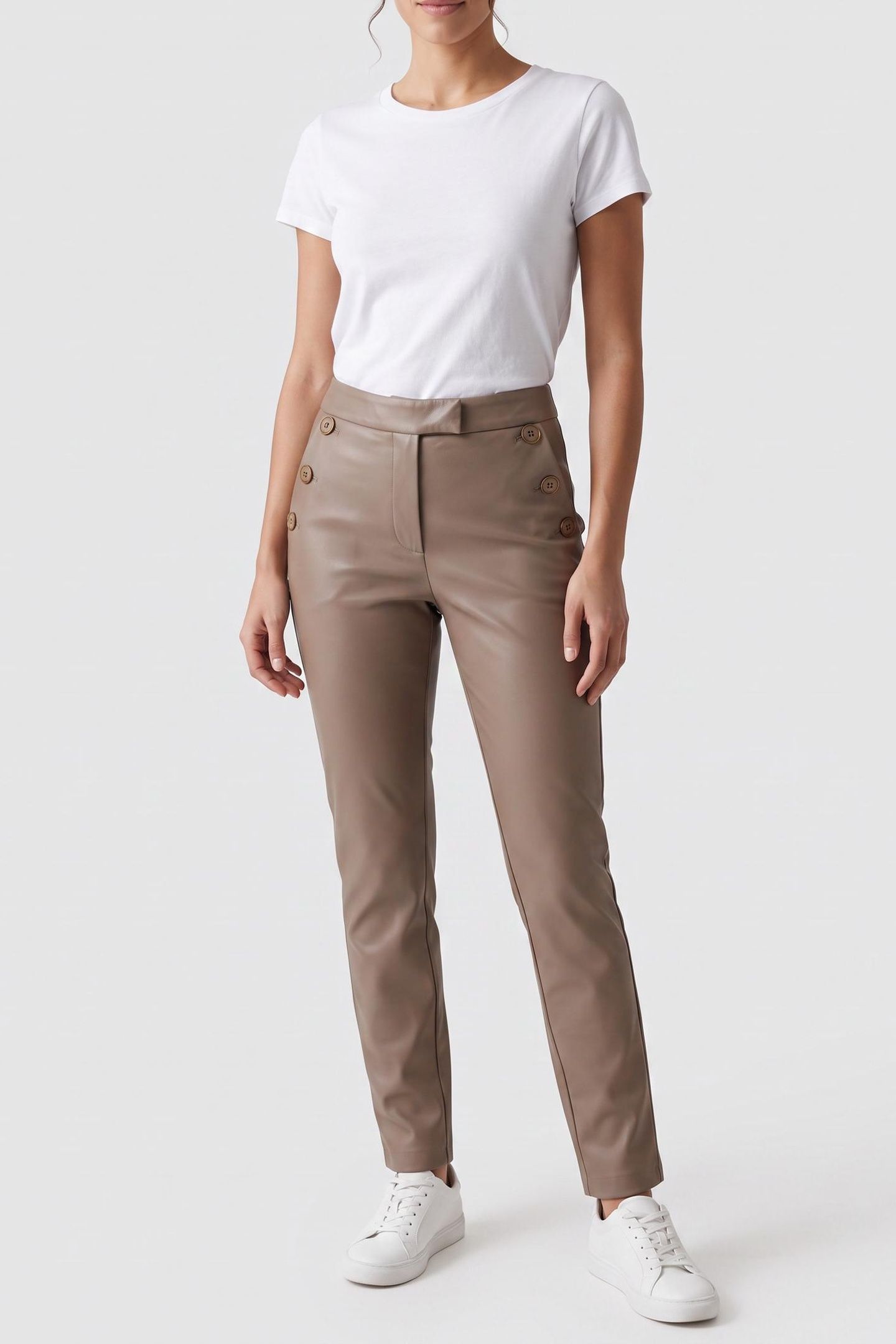 FERGIE SKINNY PANTS BUFF TAUPE 1