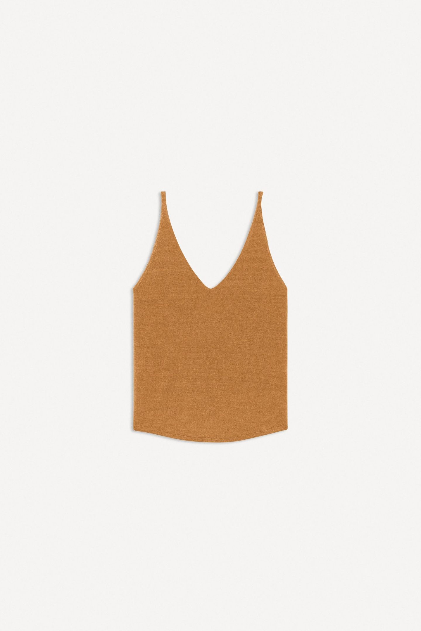 SLEEVELESS KNIT CARAMEL 3