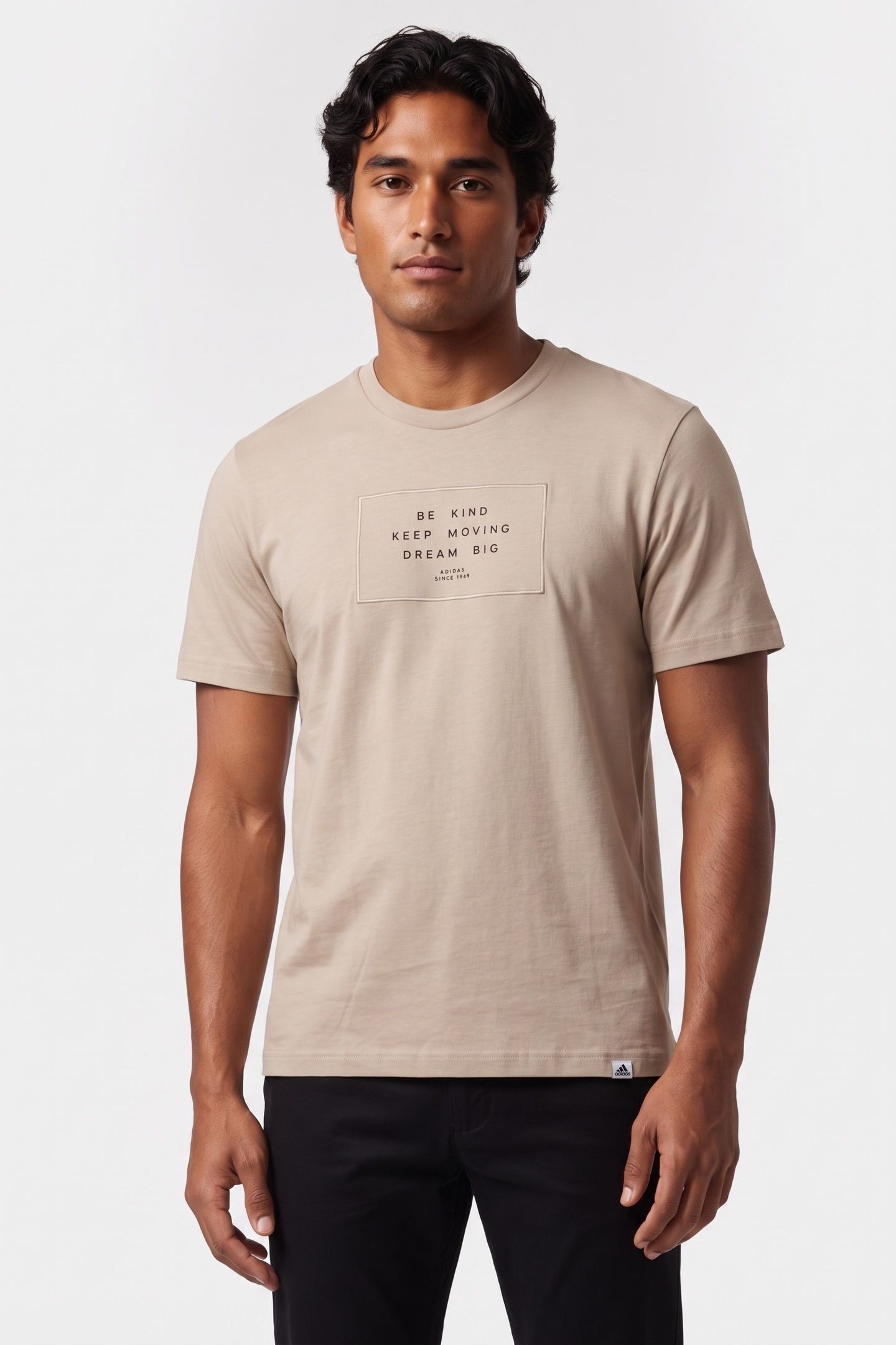 UNISEX SPORTSWEAR ADIDAS SPORTSWEAR LOUNGE TEE WONDER BEIGE 1