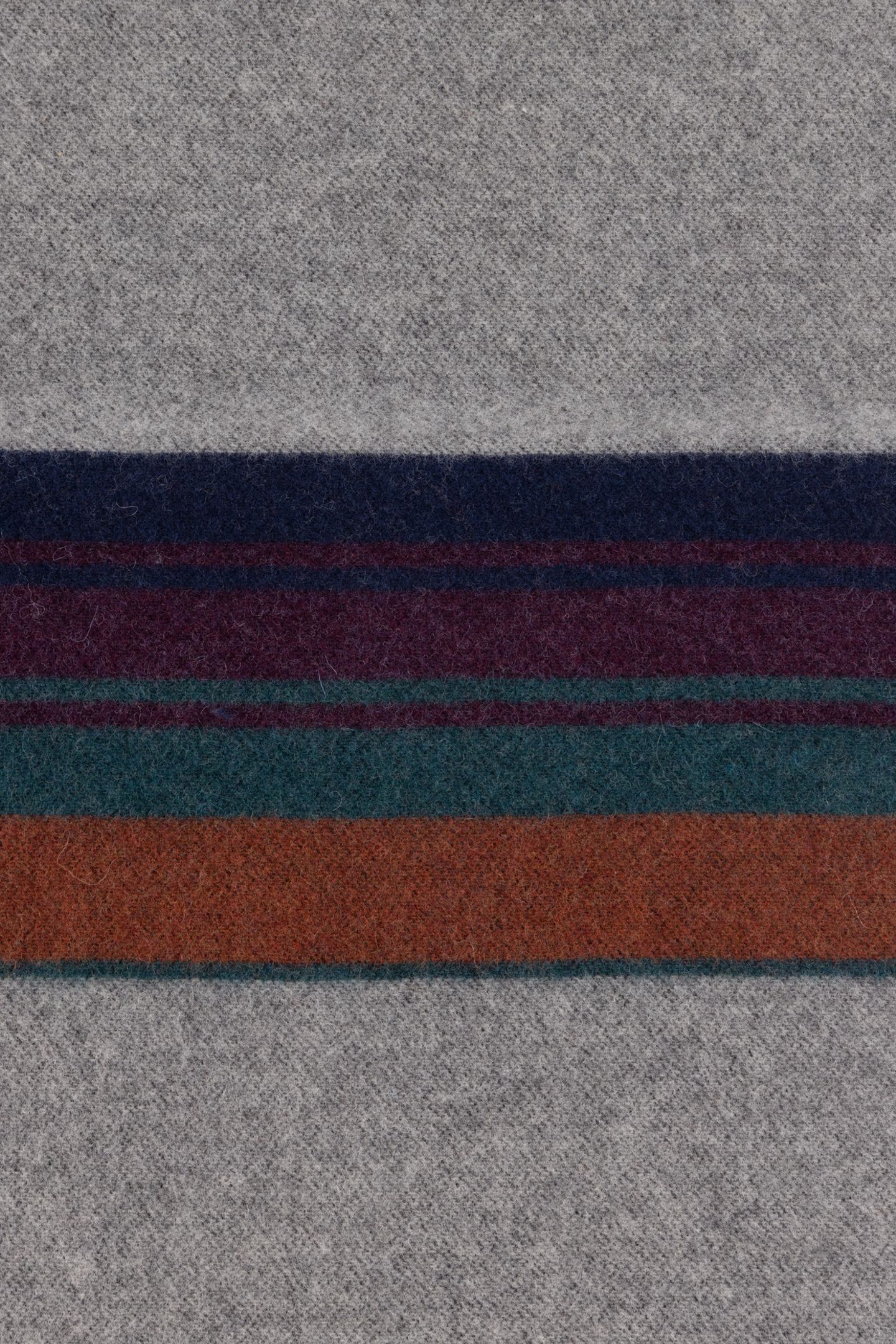 MEN SCARF PS ORGNC STRP SLATE 5