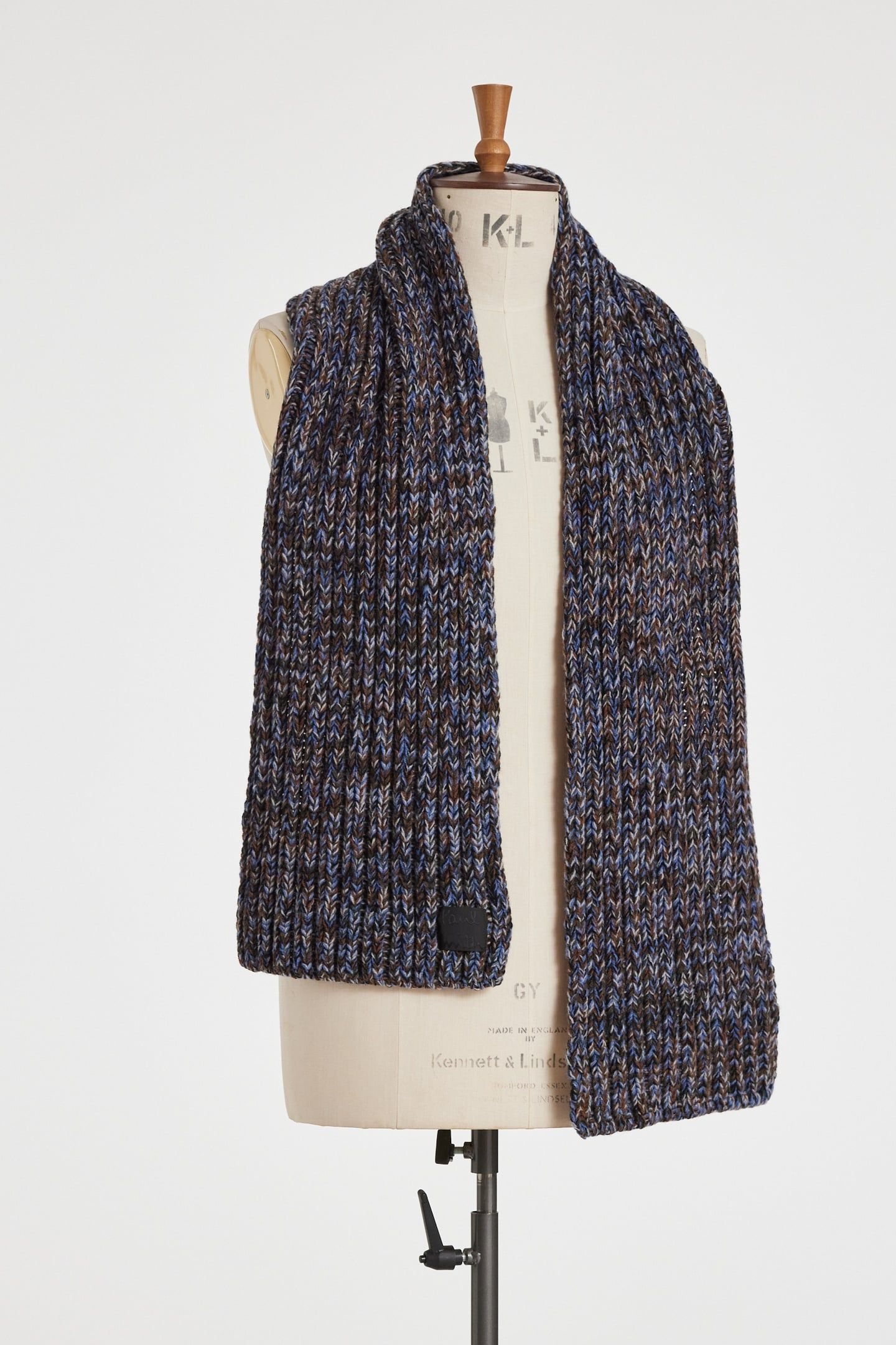 MEN SCARF CHUNKY TWISTED SLATE 3