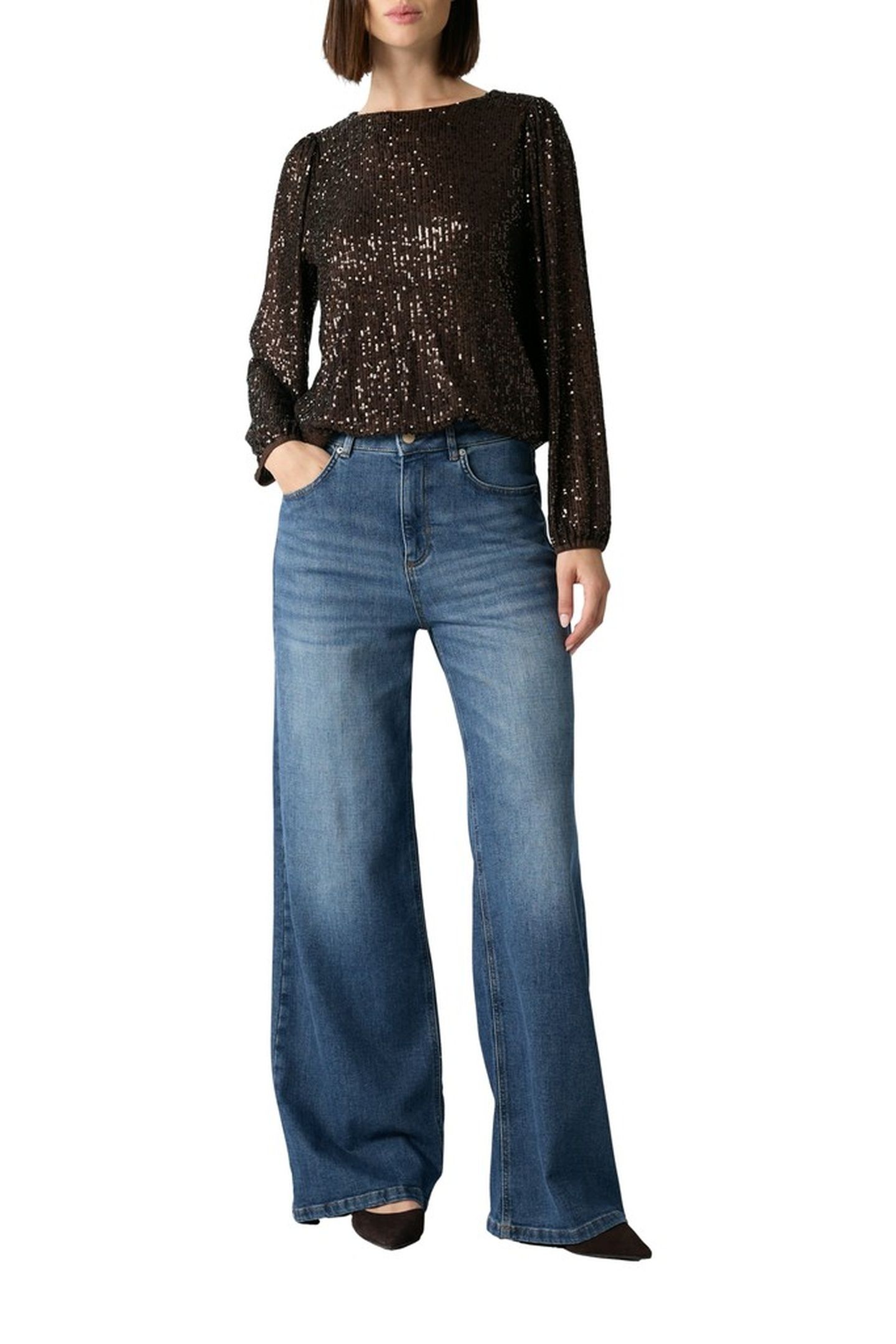 COMMA BLOUSES BROWN 5