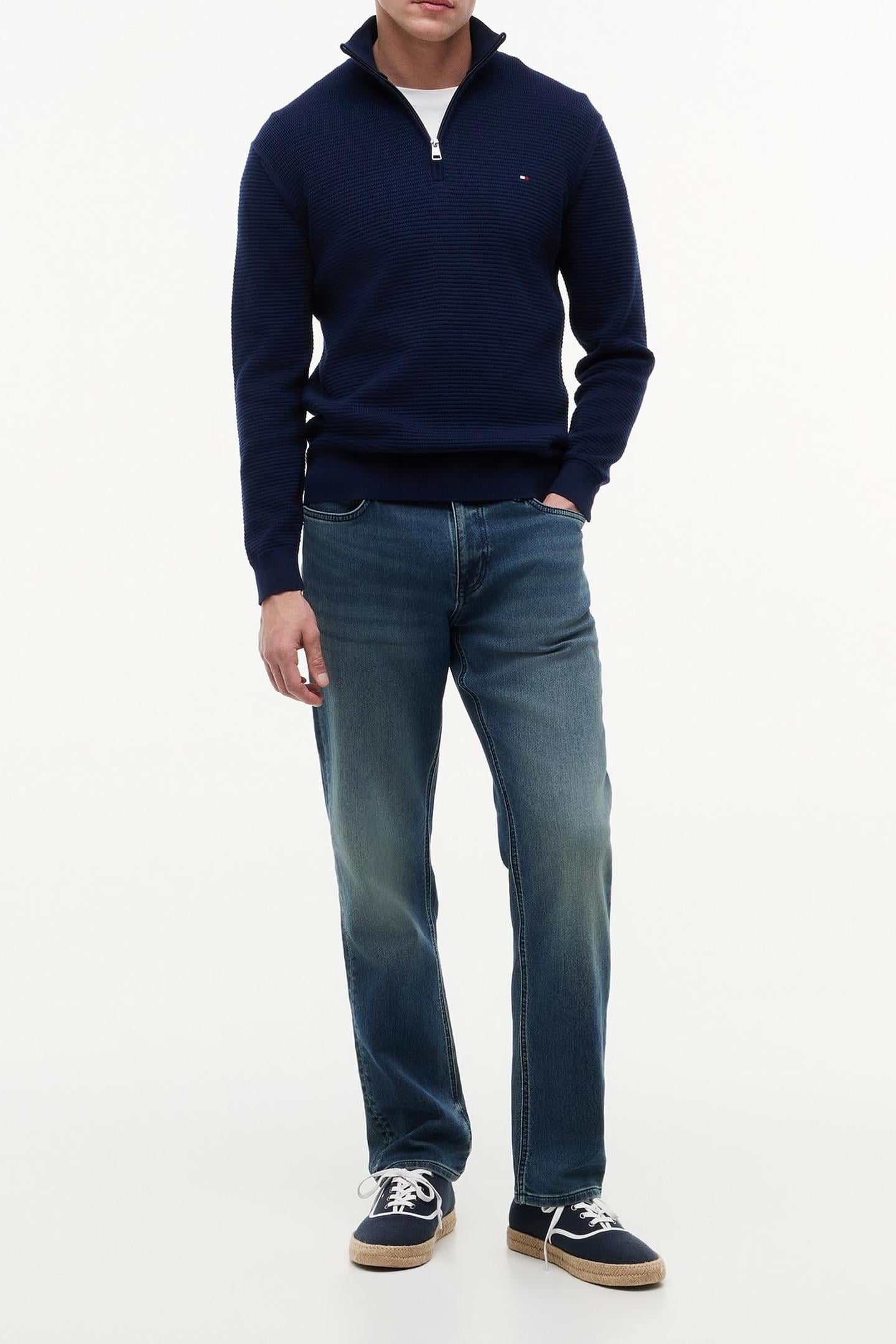 SEASONAL STRUCTURE HALF-ZIP JUMPER CARBON NAVY 1