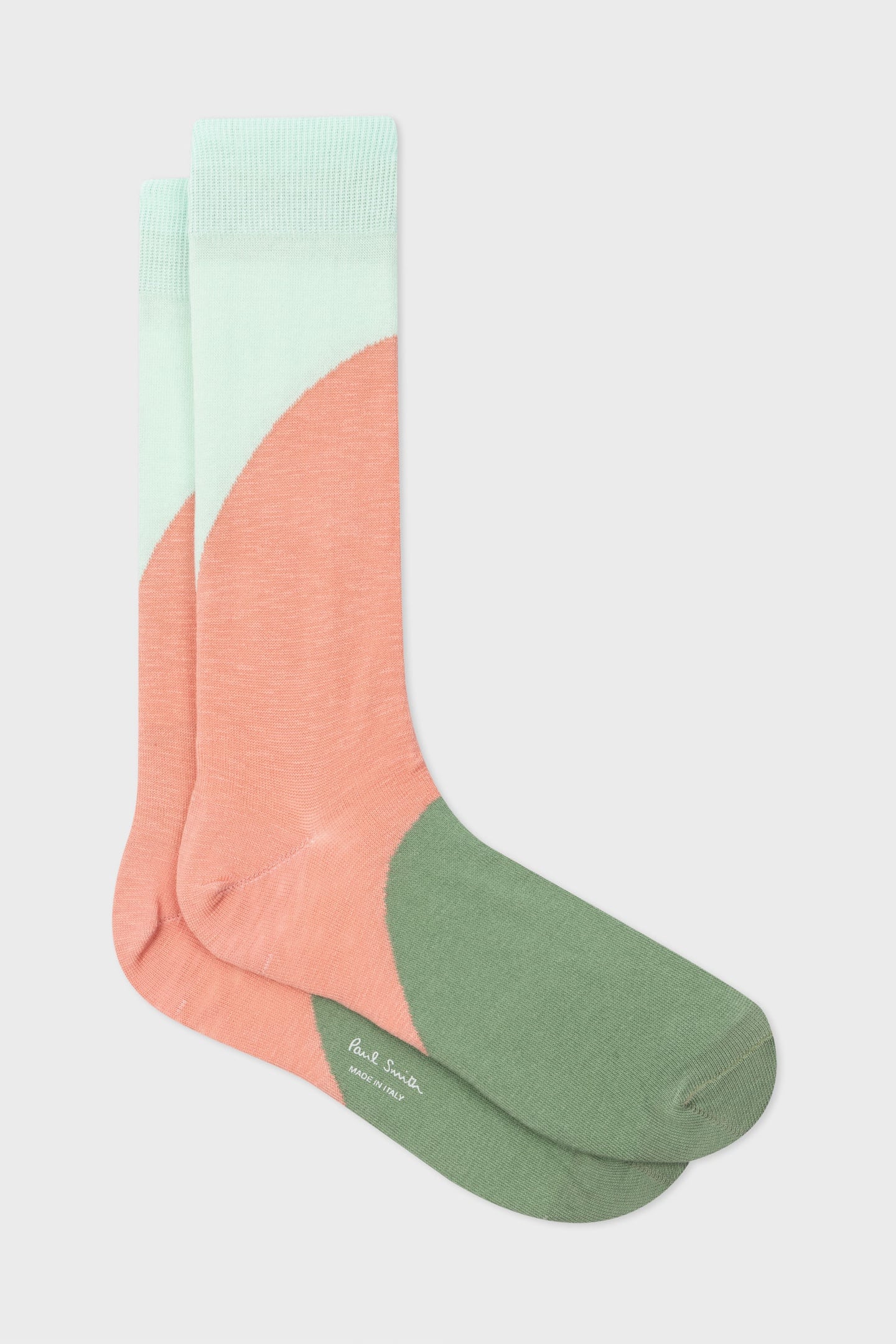 MEN SOCK FLO RAINBOW EMERALD GREEN 1
