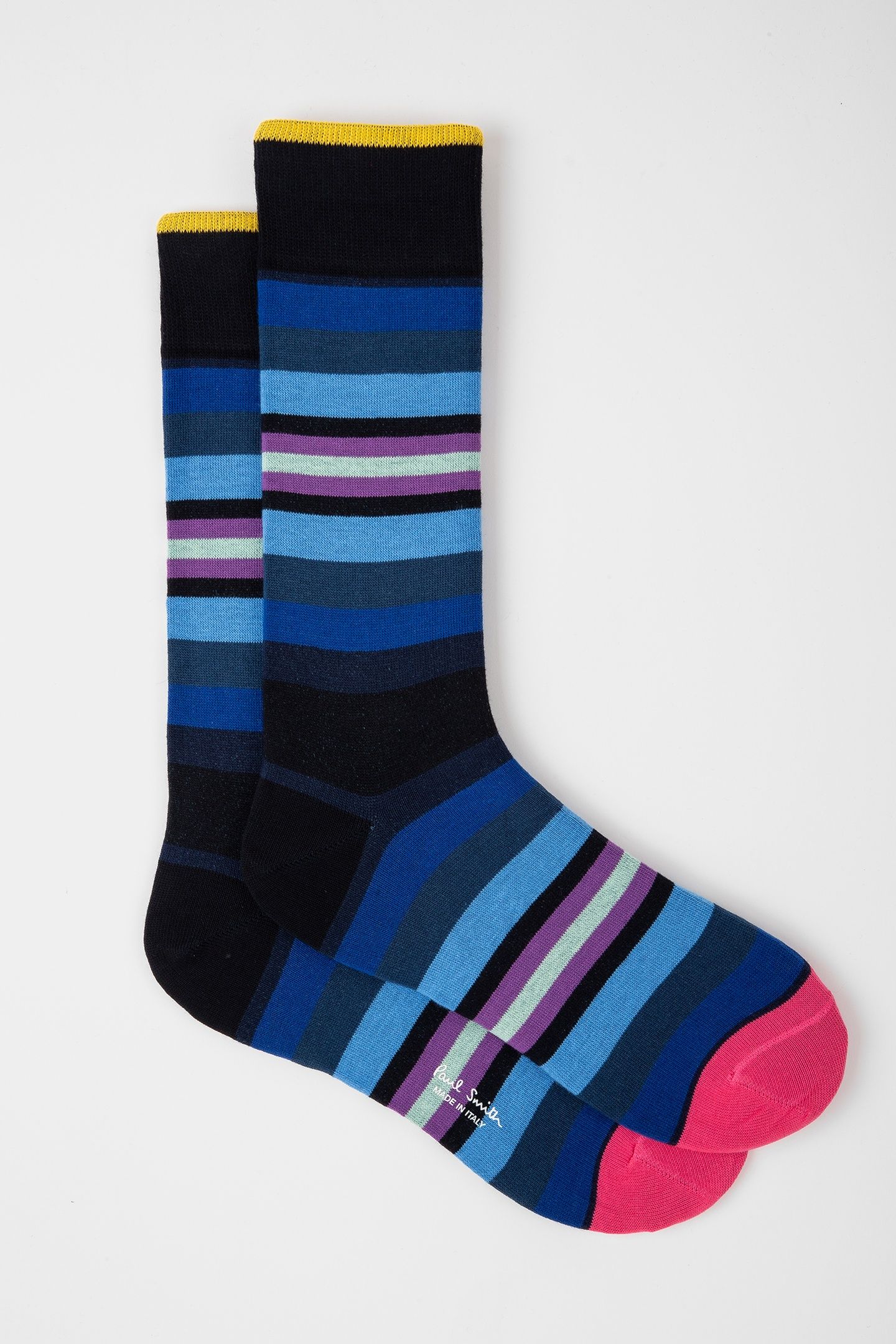MEN SOCK YVAN STRIPE NAVY 2