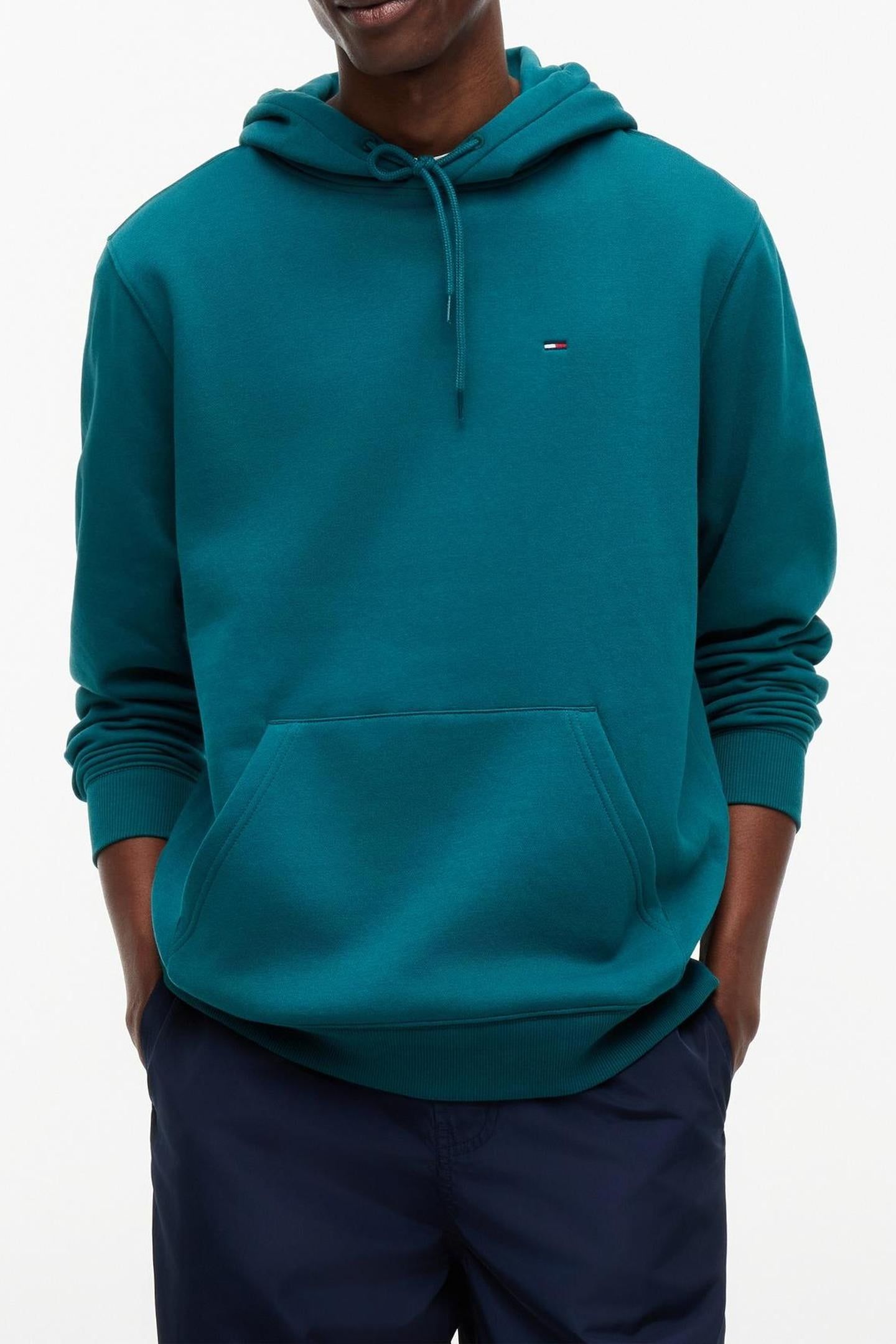 TJM REGULAR S FLAG HOODIE POLAR TEAL 2