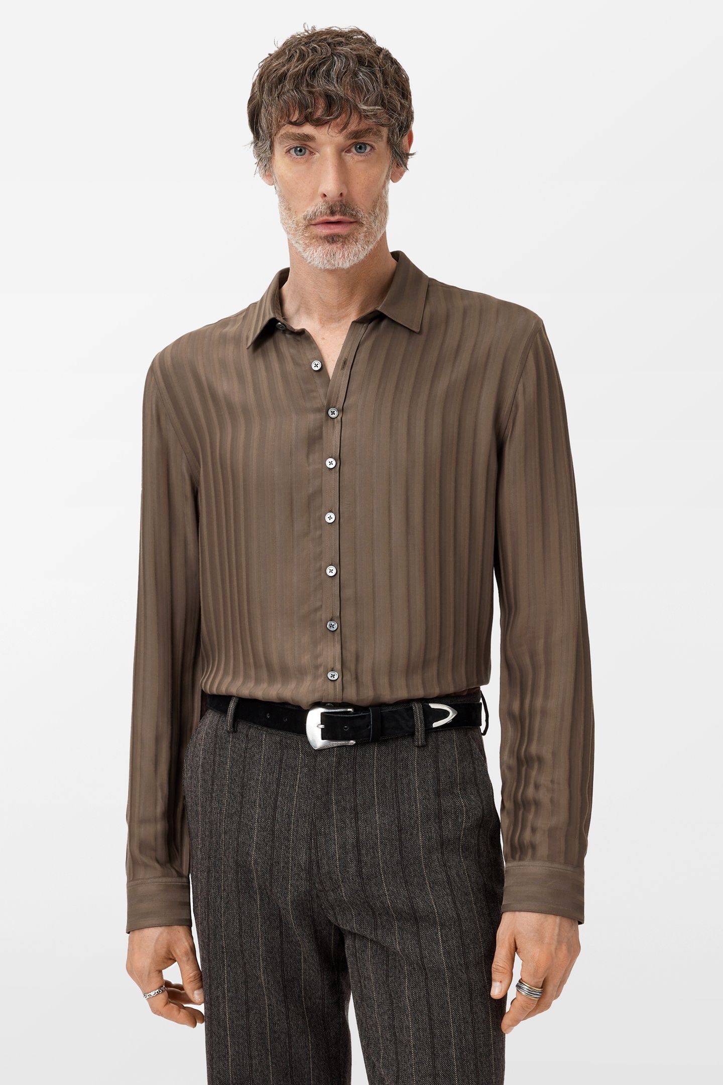 BUCKS SHIRT DARK BROWN 1