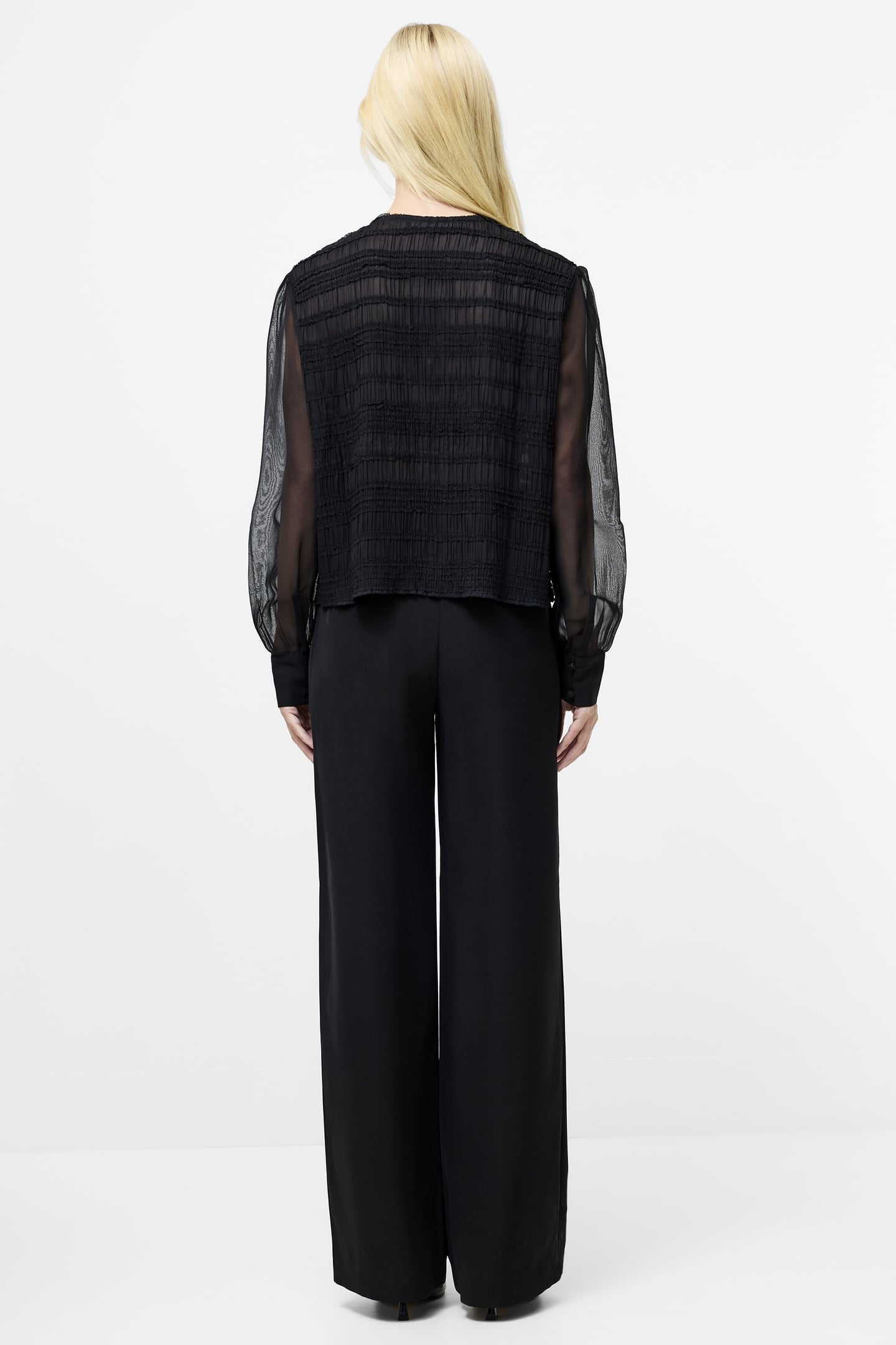 CANARY PLEATED SHIRT BLACK BLACK 2